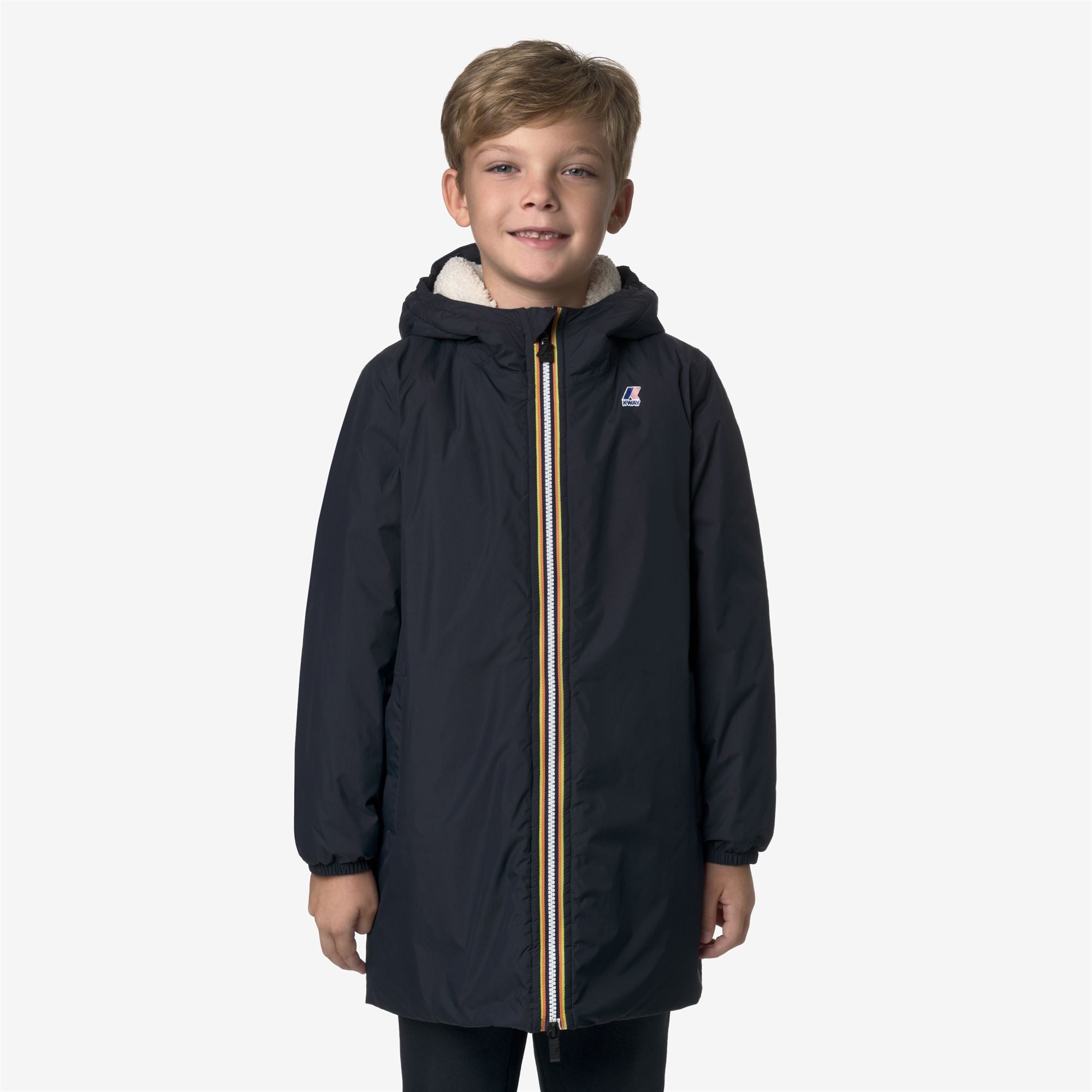 k-way-p-le-vrai-4-0-eiffel-orsetto-coupe-vent-3-4-enfant-blue-depth image 6