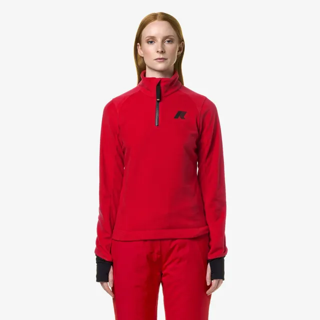 k-way-ceillac-polar-polaire-pull-over-femme-red image 1