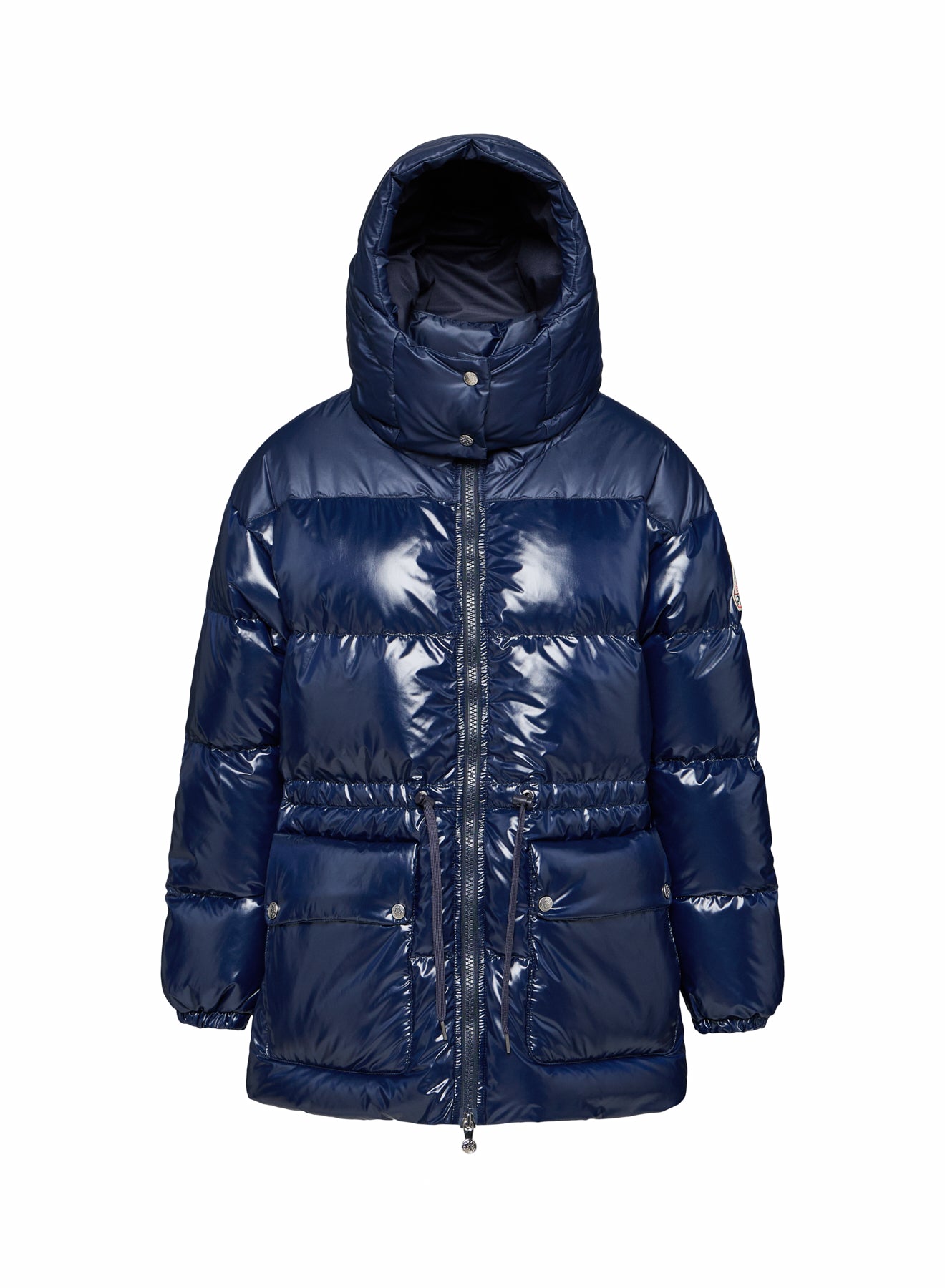 pyrenex-alexa-doudoune-brillante-capuche-femme-bleu-marine image 7
