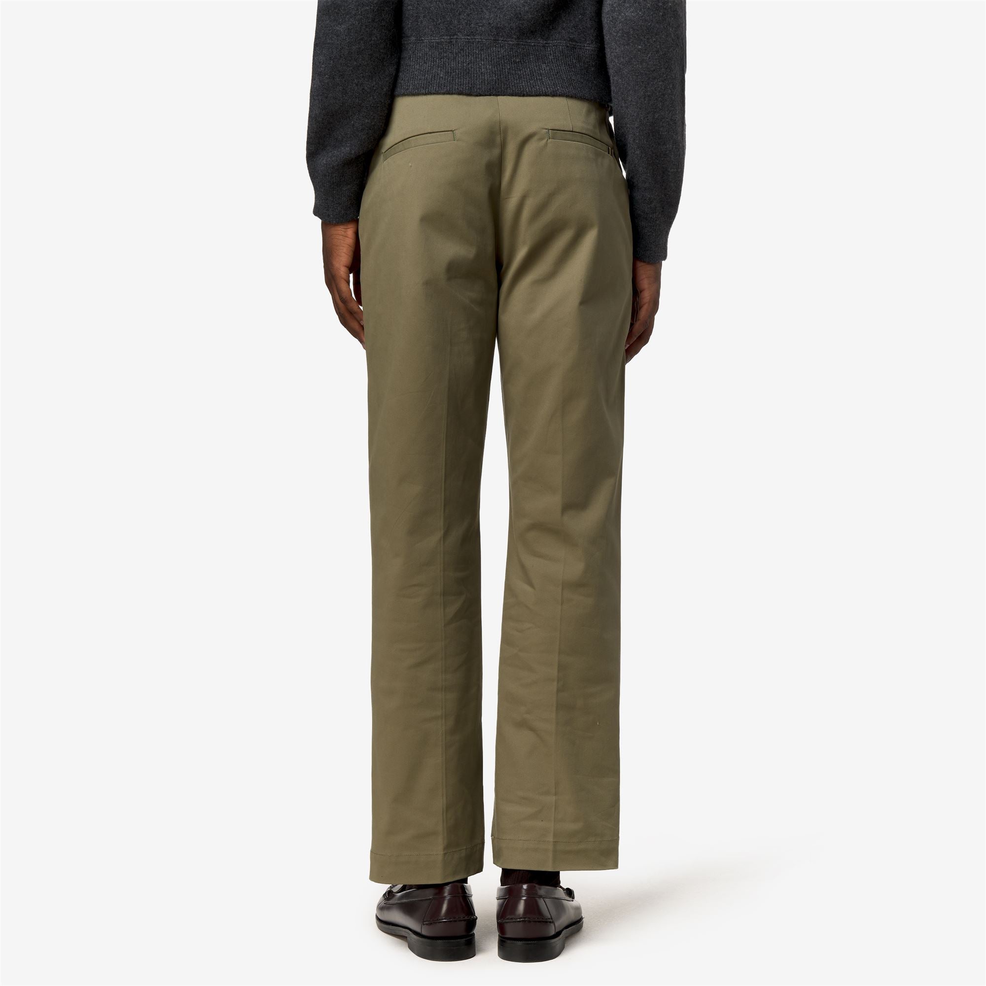 k-way-ralph-twill-tech-peach-chino-homme-green-army image 3