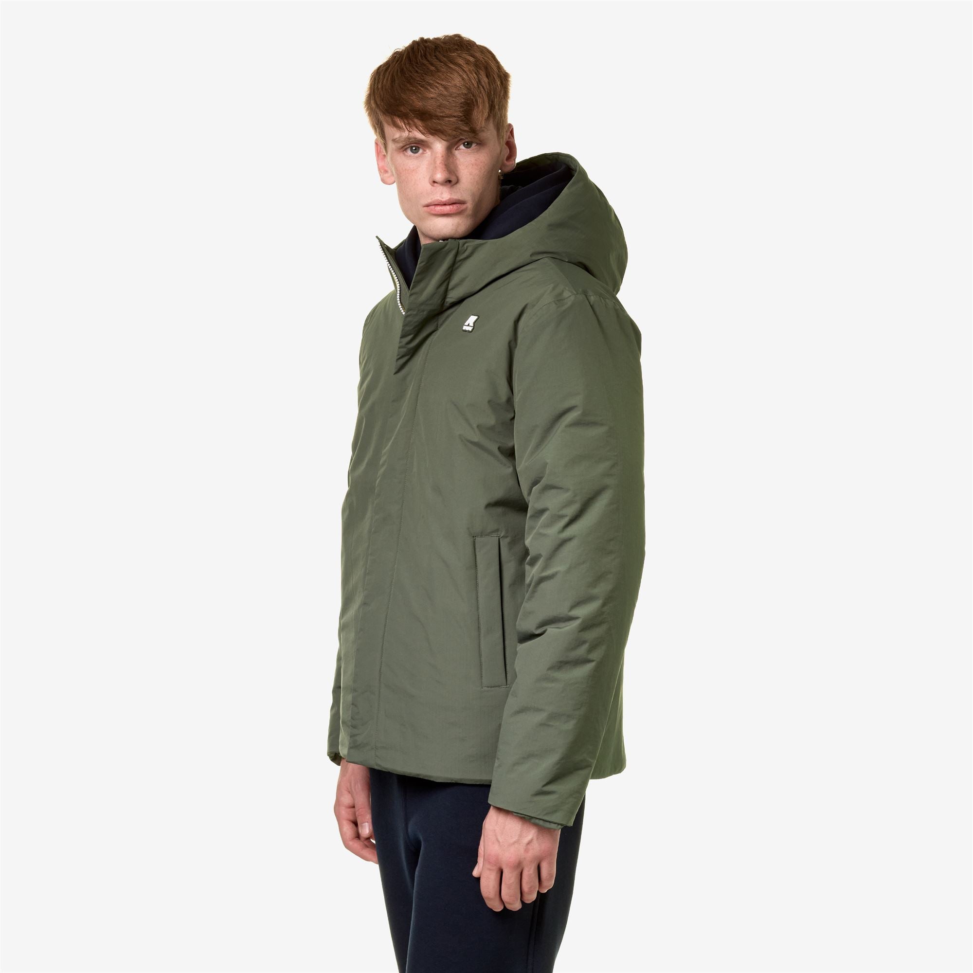 k-way-jack-ripstop-marmotta-veste-courte-homme-green-b-blue-a image 2