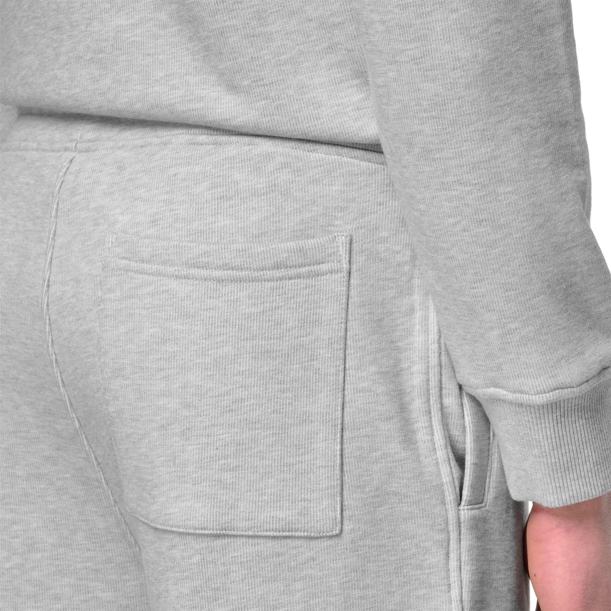 k-way-erik-french-terry-short-de-sport-homme-grey-mid-mel image 4
