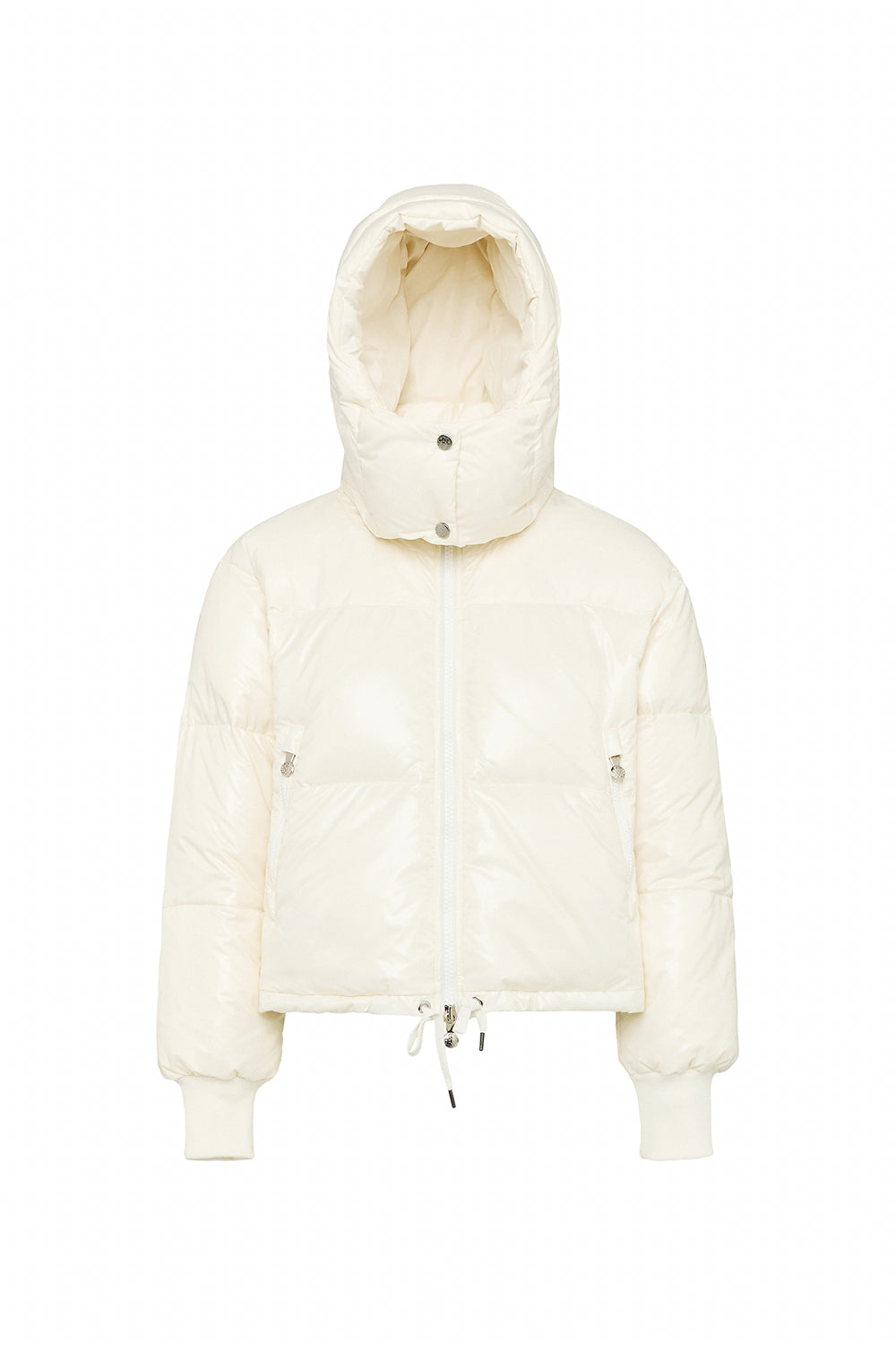 pyrenex-altic-doudoune-courte-femme-blanche-brillante-capuche image 5