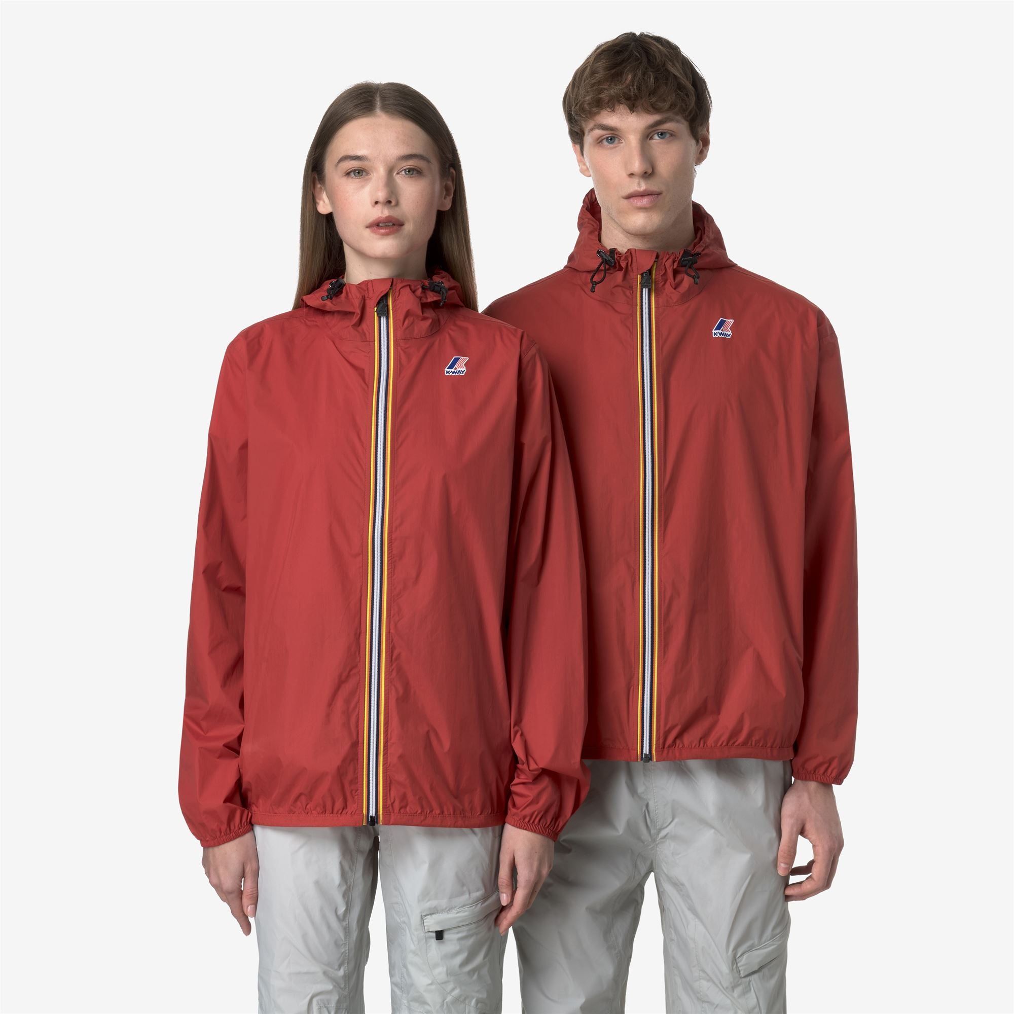 k-way-le-vrai-4-0-claude-coupe-vent-unisexe-red-jasper image 1