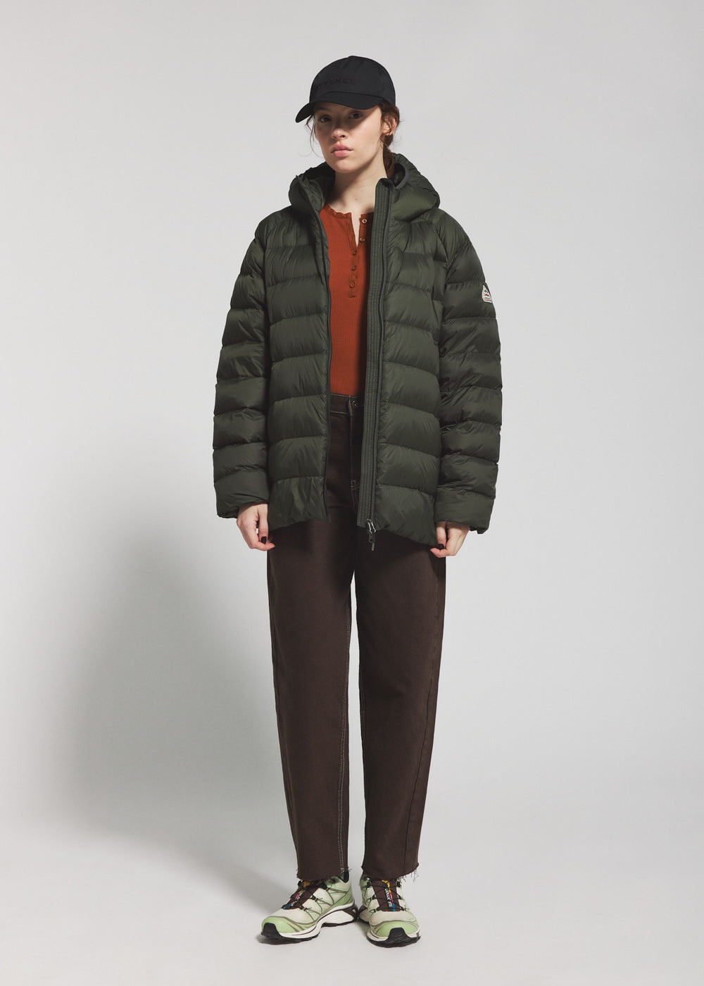 pyrenex-arial-doudoune-fine-capuche-homme-kaki-fonc image 3