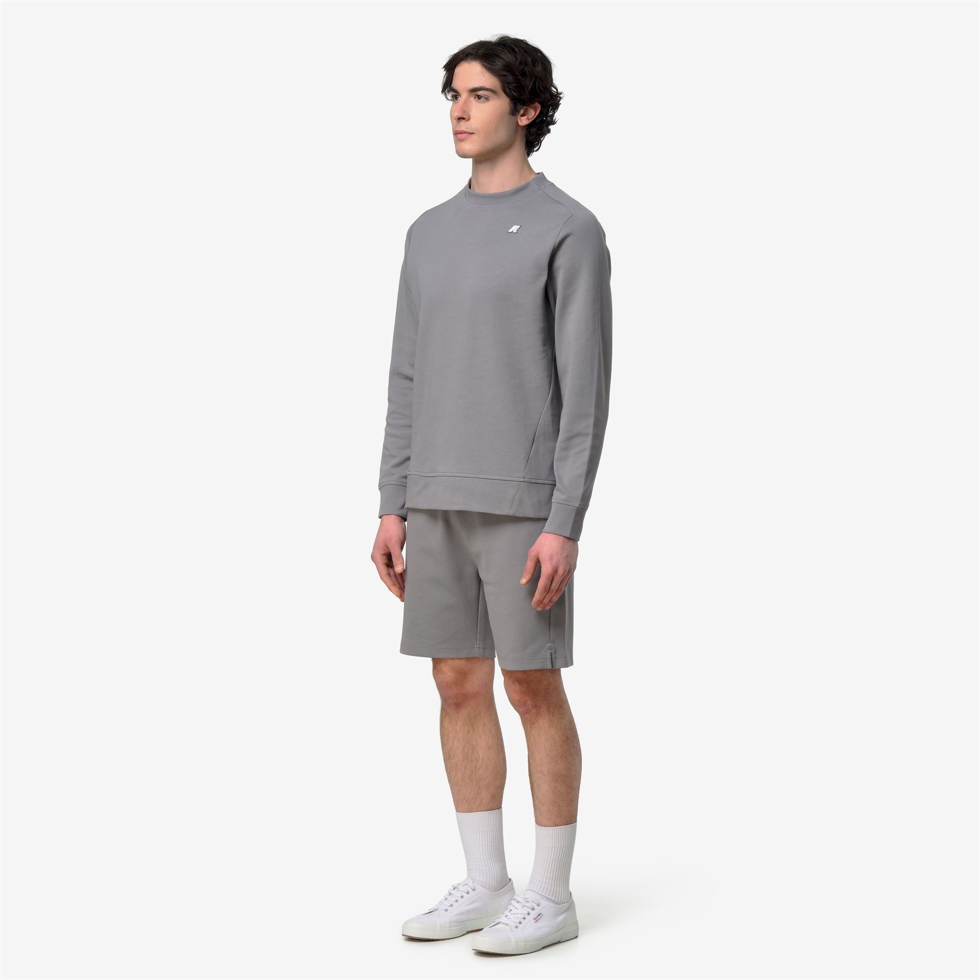 k-way-medine-interlock-sweat-pull-homme-grey-frost image 2