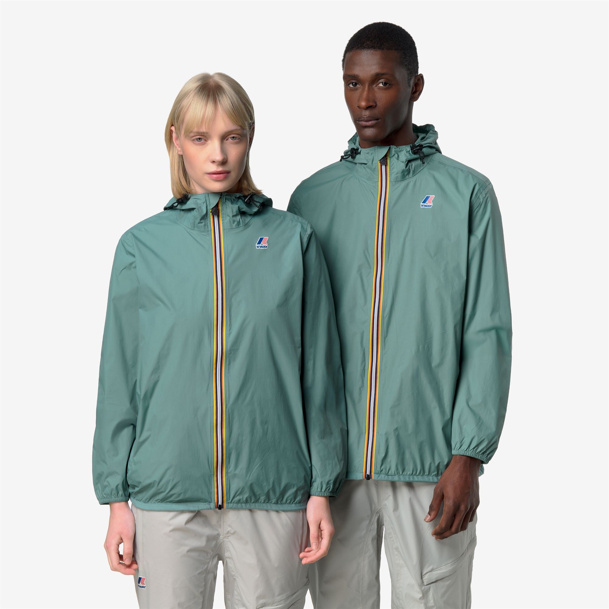 k-way-le-vrai-4-0-claude-veste-mi-longue-unisexe-green-mine image 1
