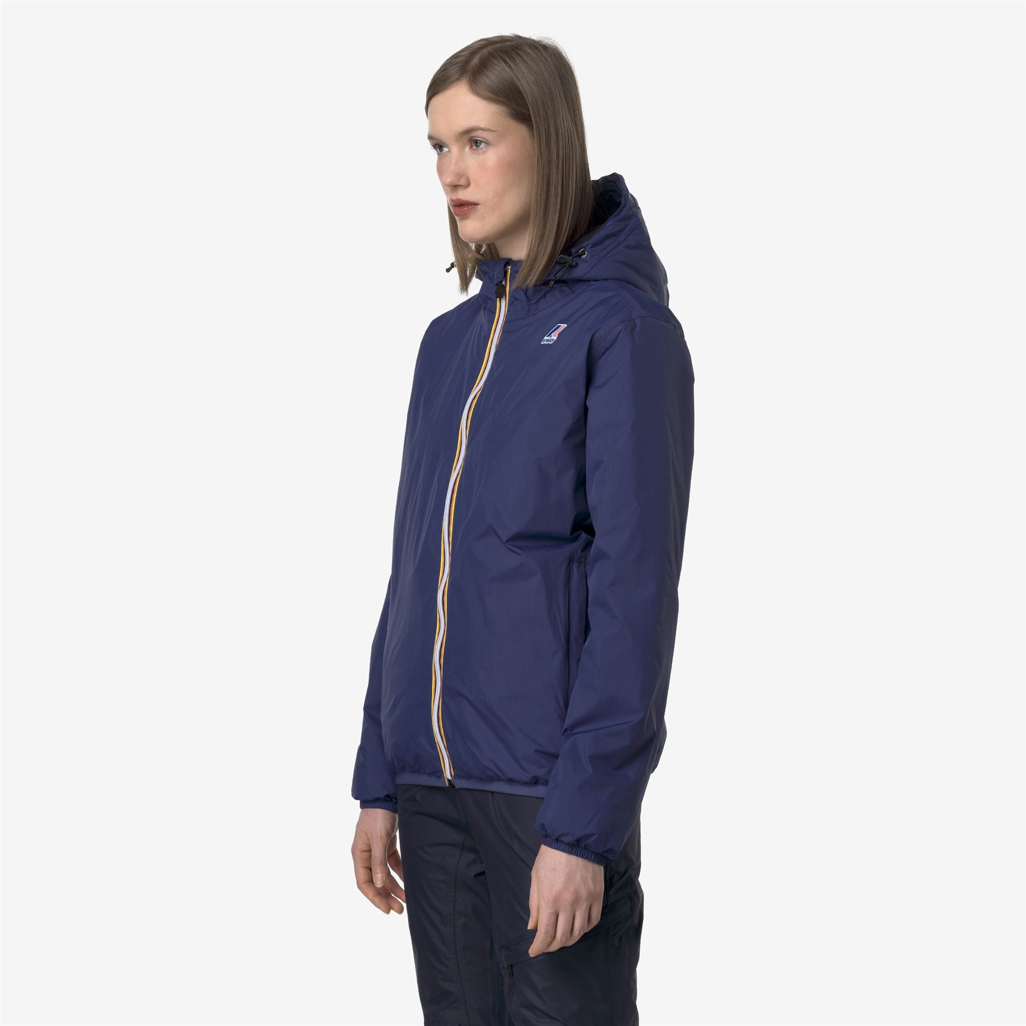 k-way-le-vrai-4-0-claude-warm-veste-mi-longue-unisexe-blue-deep-cobalt image 3