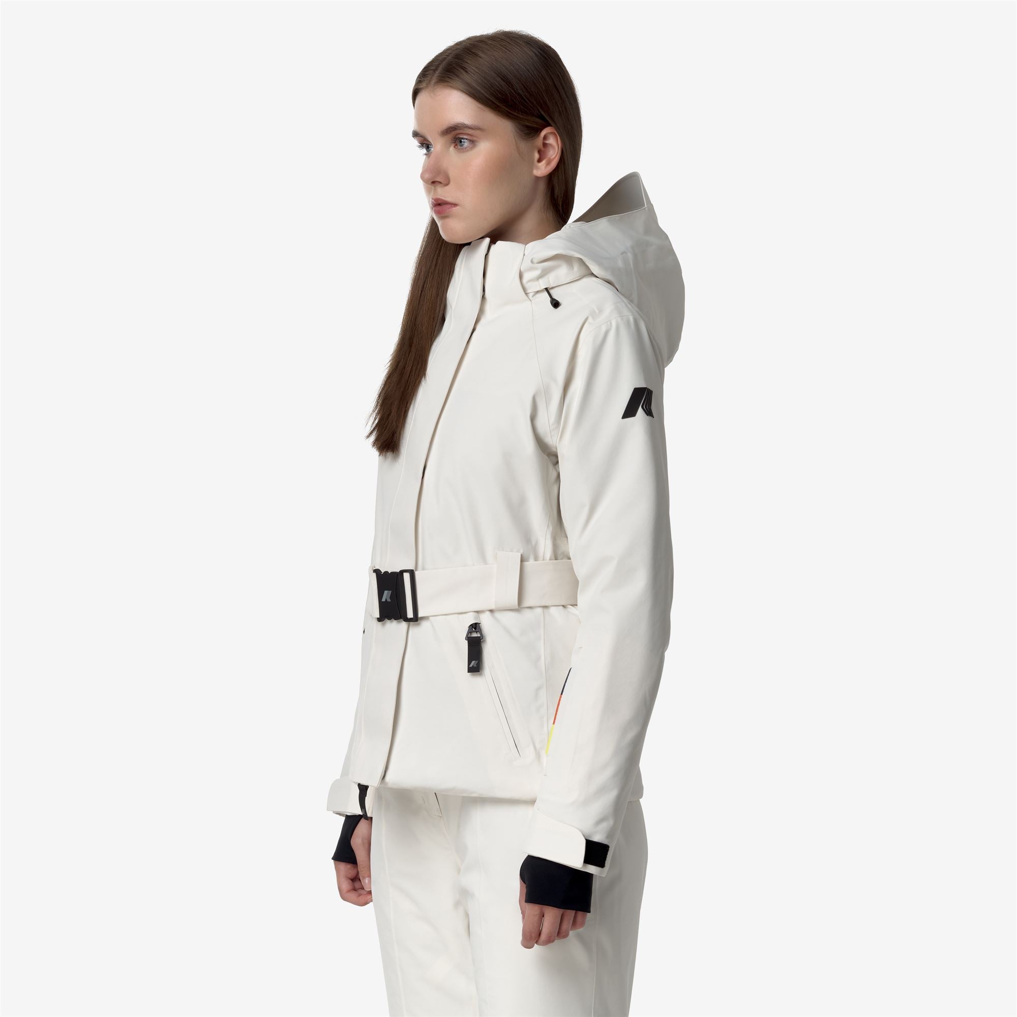 k-way-chevril-microtwill-2l-veste-femme-milieu-white-gardenia image 2