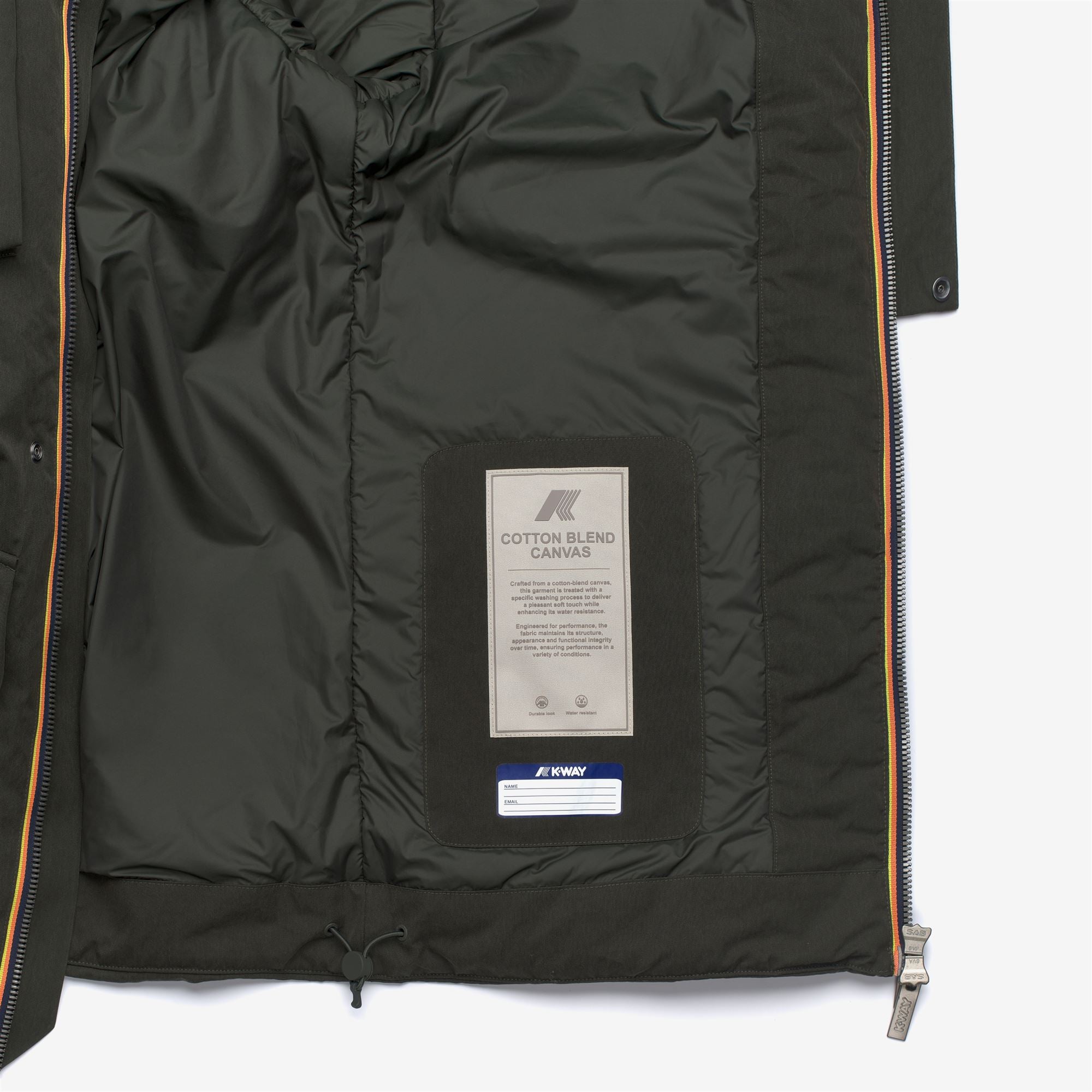 k-way-otto-cotton-feel-parka-mi-saison-homme-green-blackish image 6