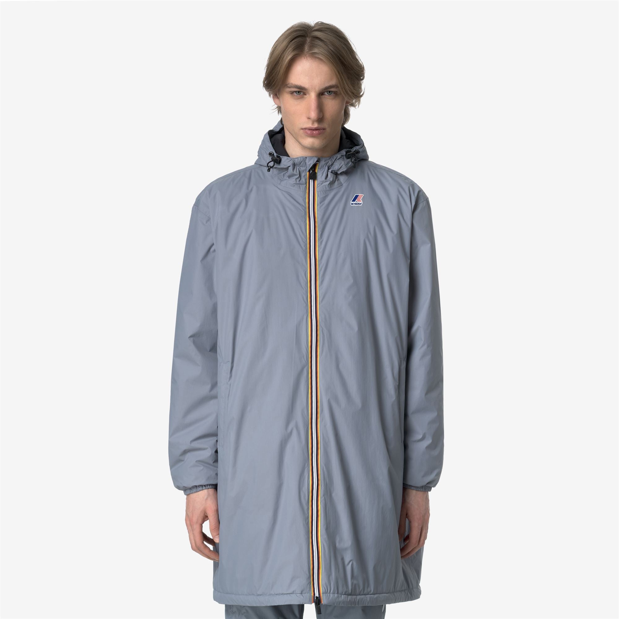 k-way-le-vrai-4-0-eiffel-east-warm-veste-3-4-unisexe-grey-md image 2