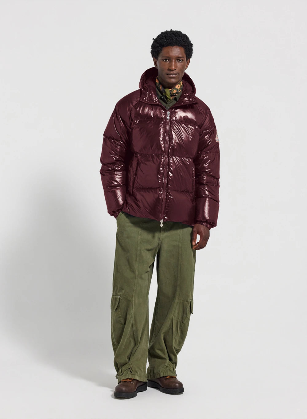 doudoune-unisexe-capuche-pyrenex-sten-bordeaux image 3