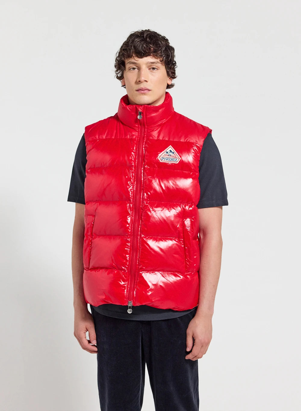 pyrenex-john-gilet-doudoune-sans-manches-unisexe-rouge image 1