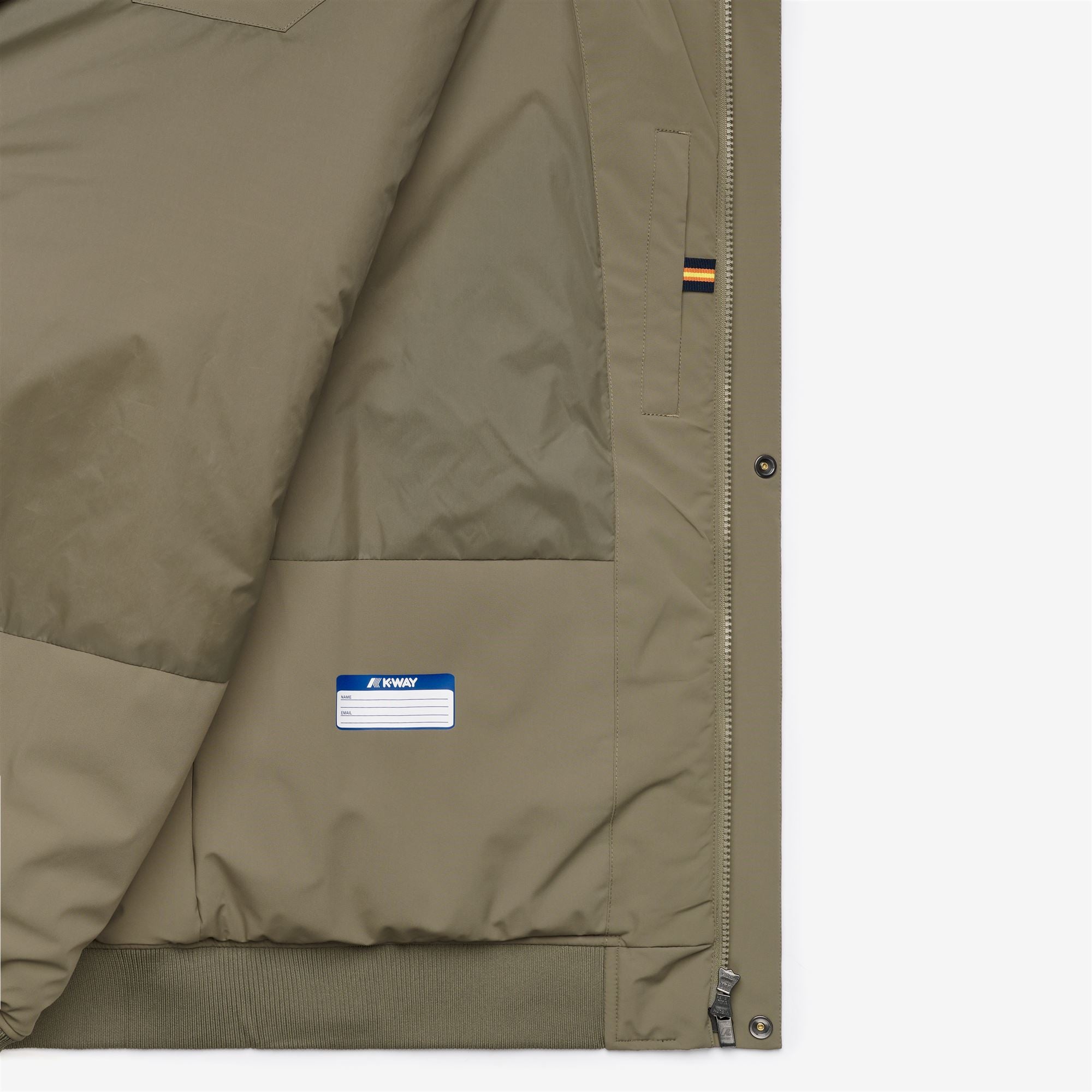 k-way-herve-st-warm-veste-marin-mi-longue-homme-green-army image 6