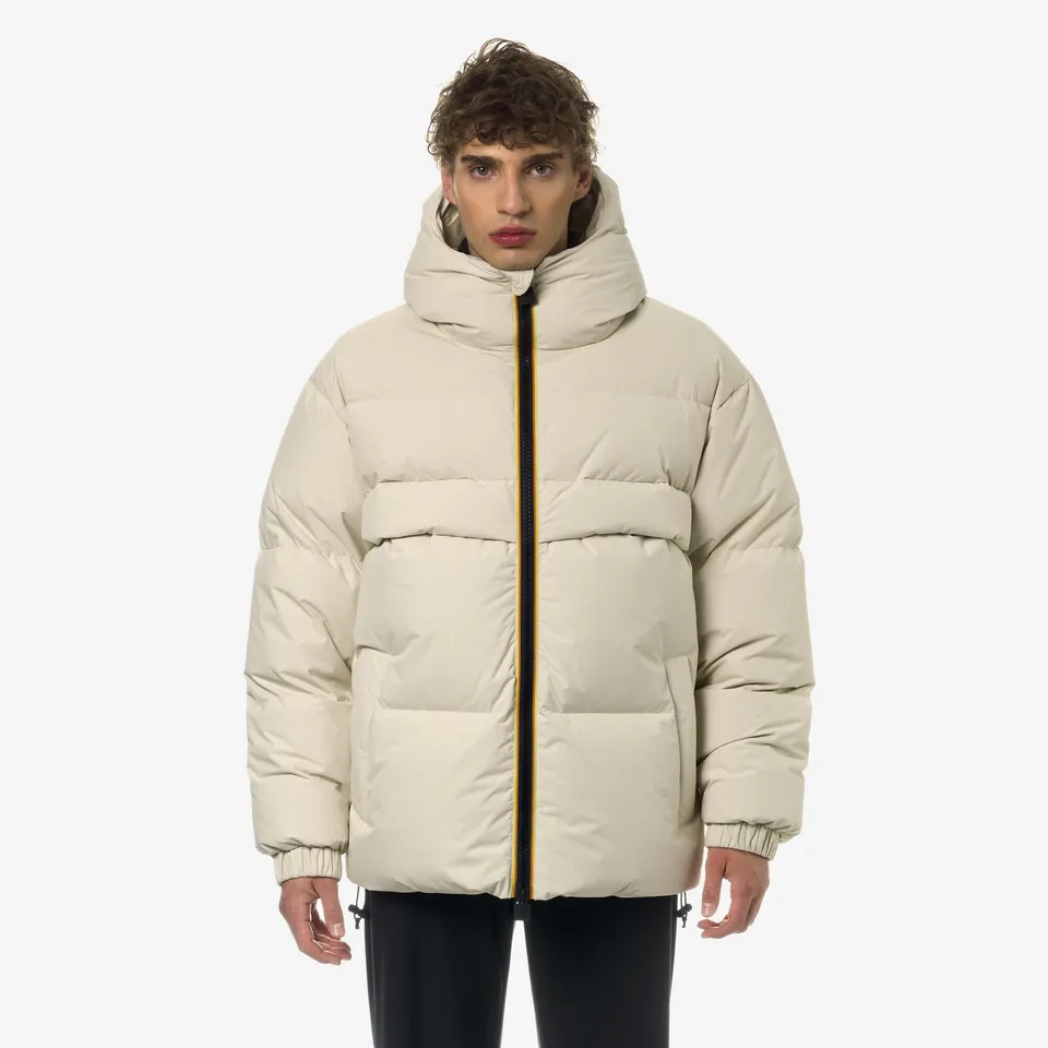 k-way-clauden-2-1-amiable-thermo-heavy-veste-mi-longue-unisexe-beige-shortbread image 1