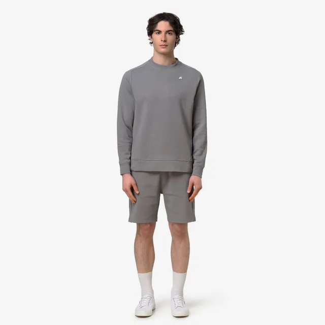 k-way-medine-interlock-sweat-pull-homme-grey-frost image 1