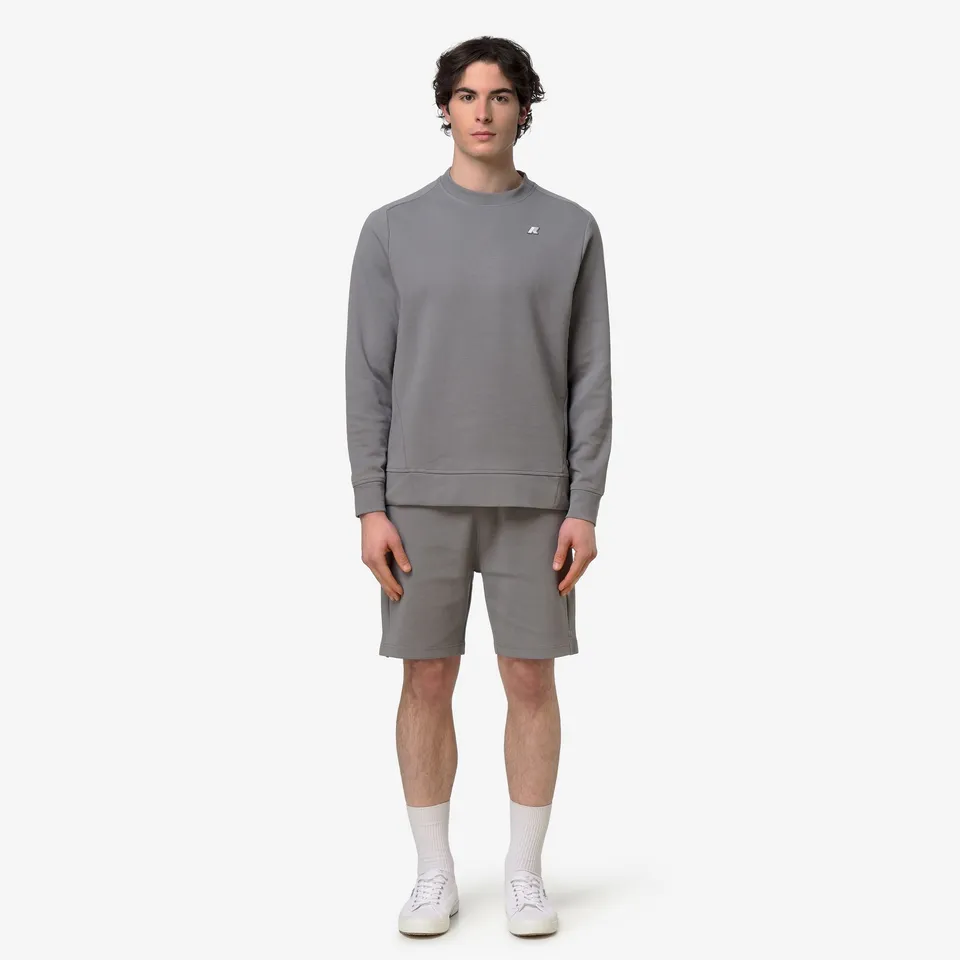 k-way-medine-interlock-sweat-pull-homme-grey-frost image 1