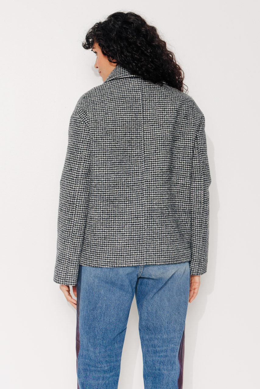 trench-coat-murier-manteau-court-oversize-esprit-caban-en-laine-vierge-vichy-gri image 3