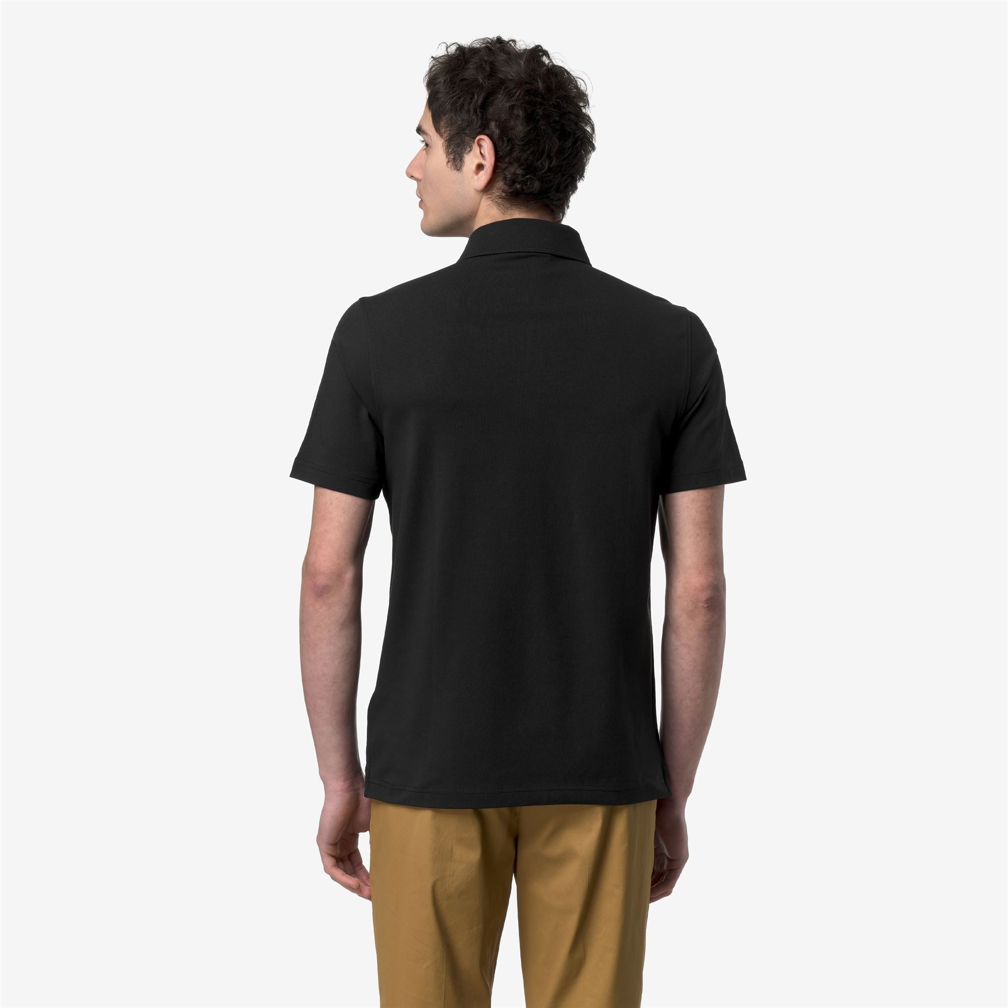 k-way-viggo-lt-stretch-jersey-slim-polo-homme-black-pure image 3