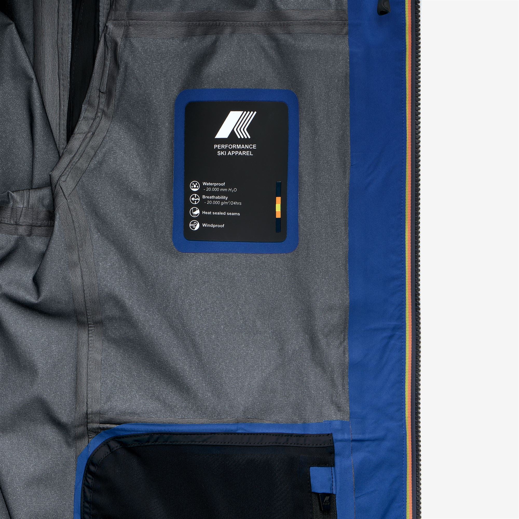 k-way-ollie-3l-scotty-james-veste-mi-longue-ski-homme-blue-royal-marine image 2