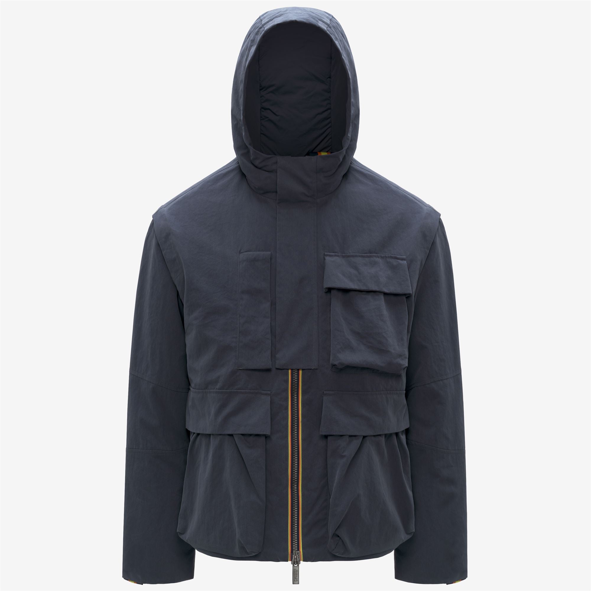 k-way-guillermo-cotton-feel-parka-court-homme-blue-airforce-combo image 5