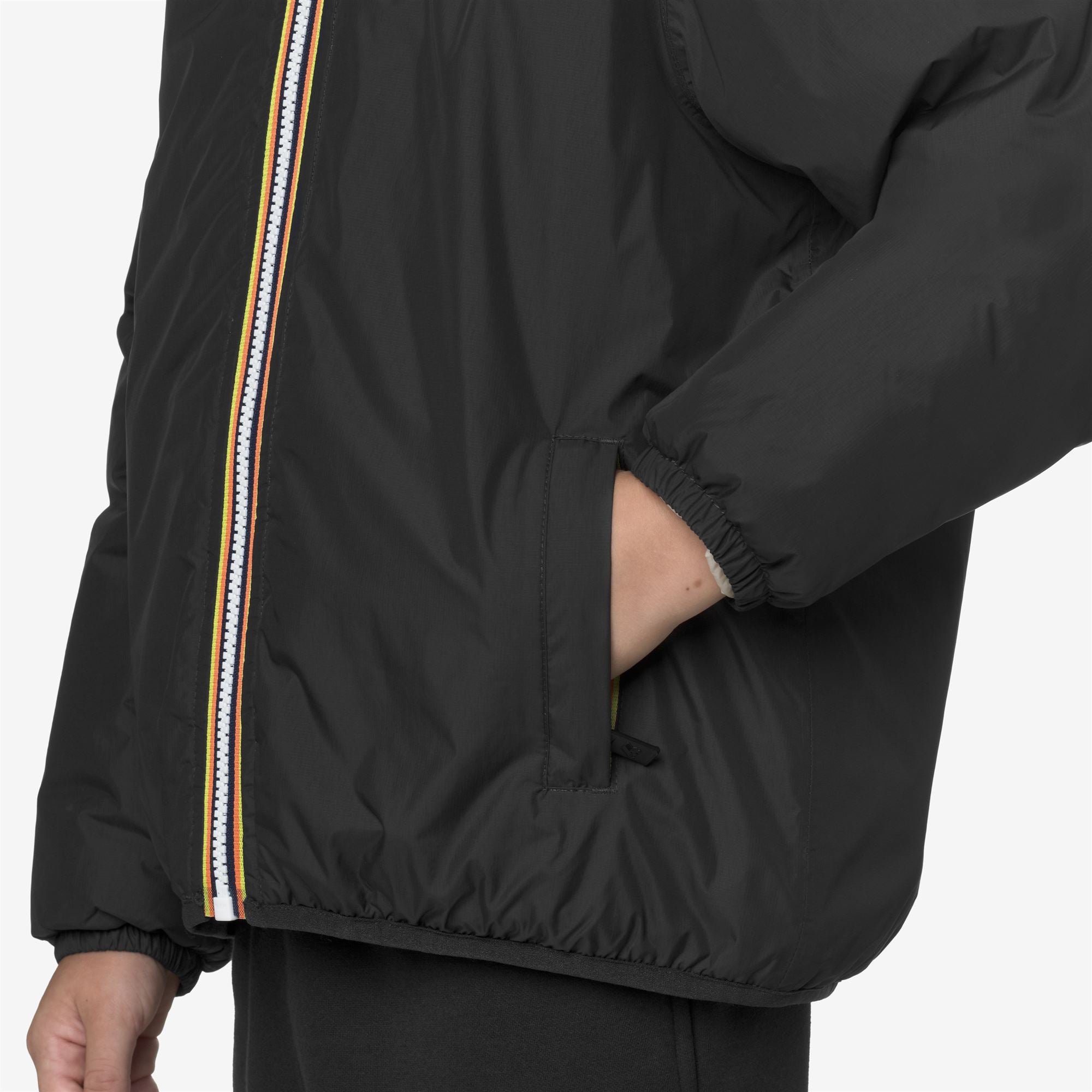 k-way-p-le-vrai-4-0-claude-orsetto-veste-mi-longue-enfant-black-pure image 4
