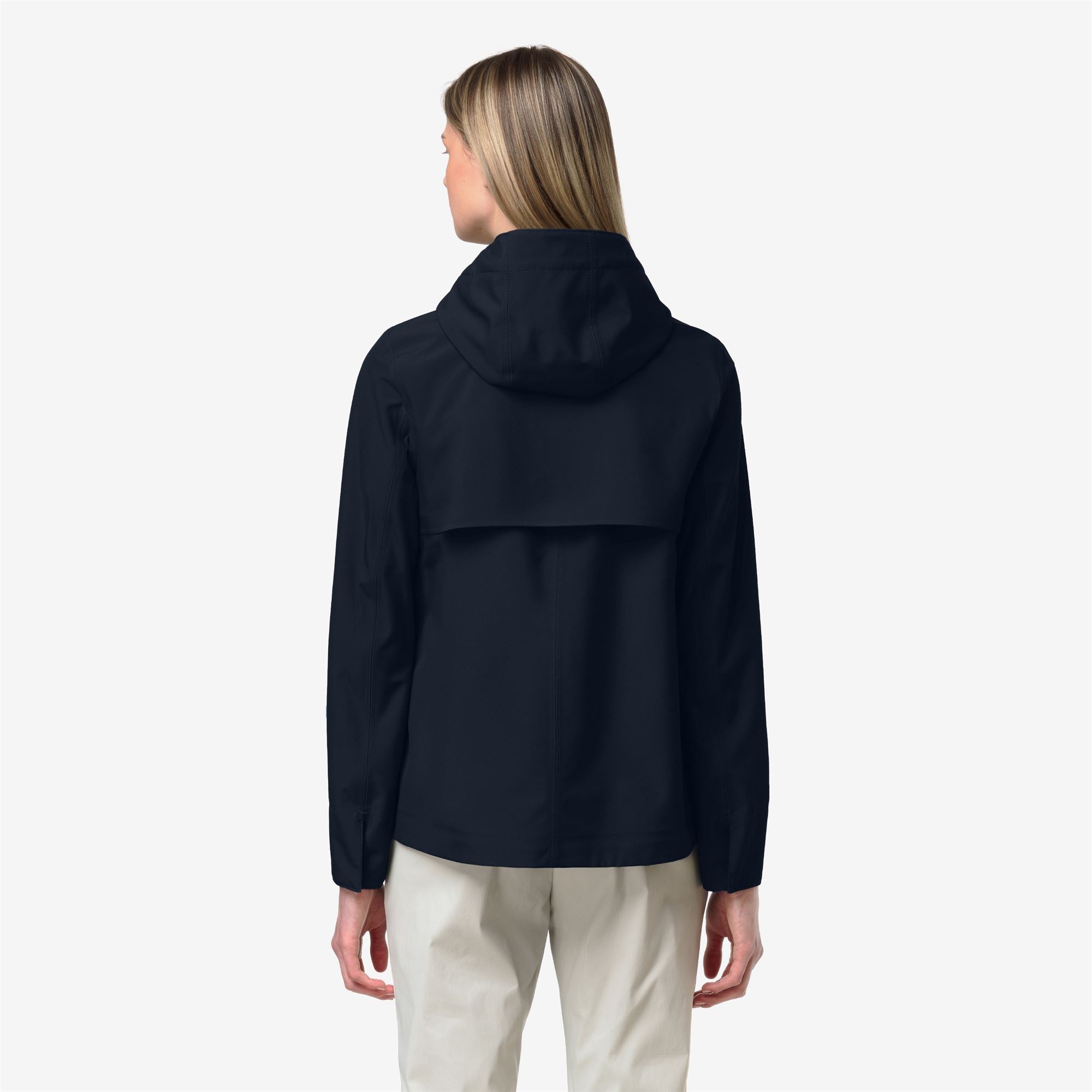 k-way-madalina-bonded-jersey-veste-mi-longue-femme-blue-depth image 3