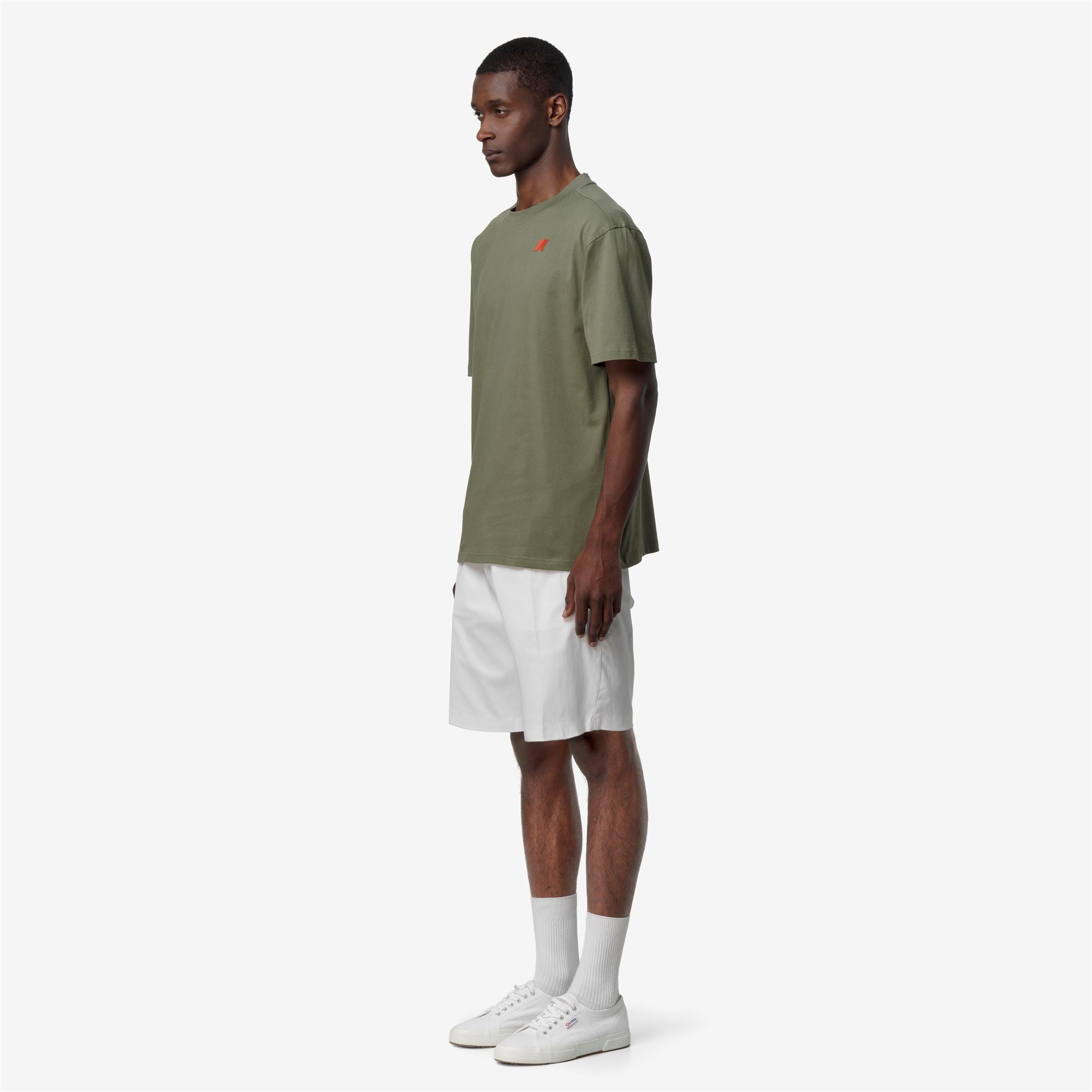 k-way-solo-jersey-wave-t-shirt-homme-green-lichen image 2