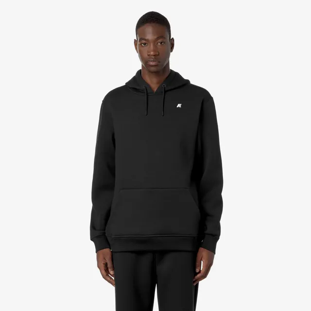 k-way-bernie-spacer-polaire-pull-over-capuche-homme-black-pure image 1
