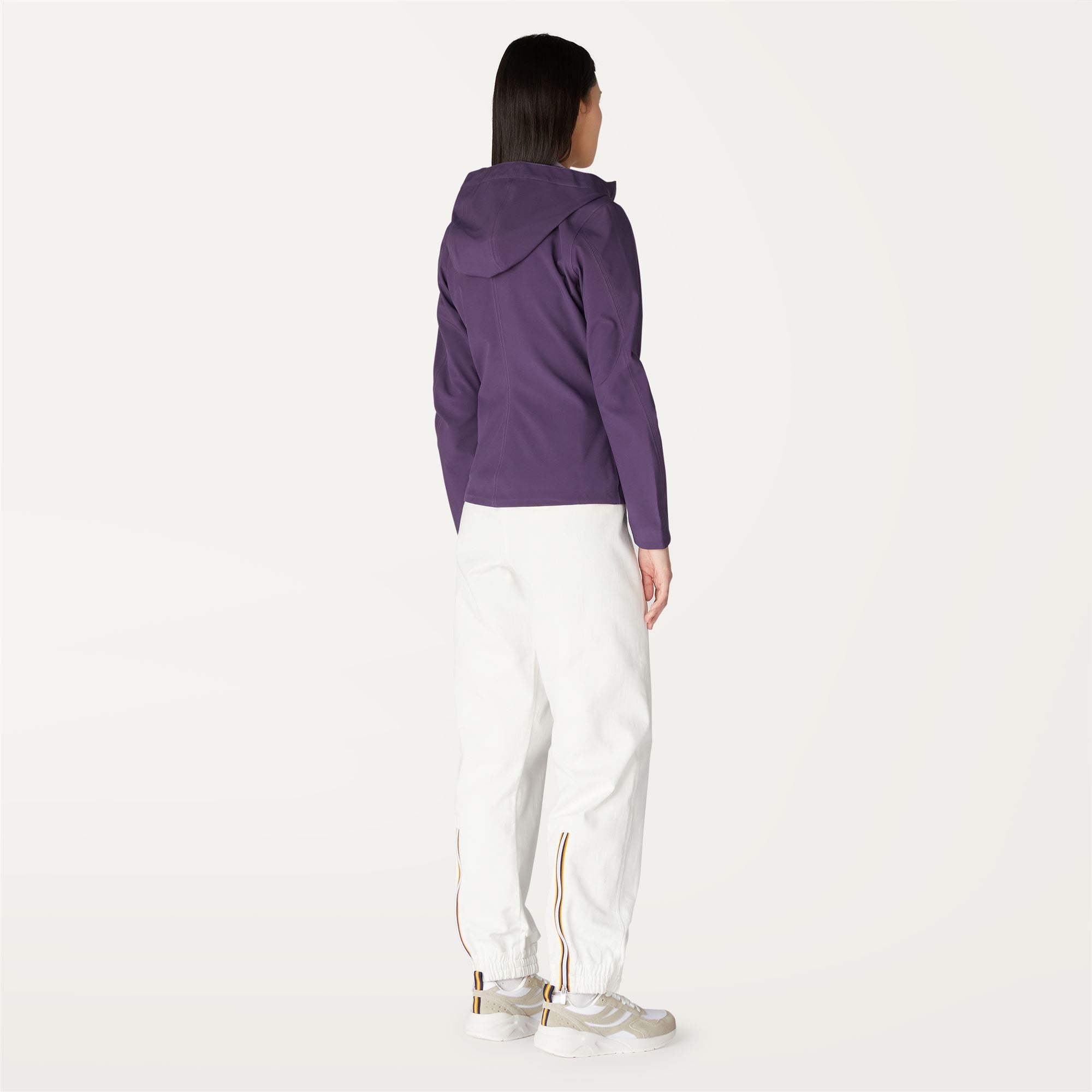 k-way-lil-bonded-jersey-veste-court-femme-violet image 3