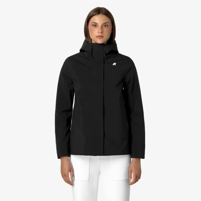 k-way-madalina-bonded-veste-mi-longue-femme-black-blue-depth image 1
