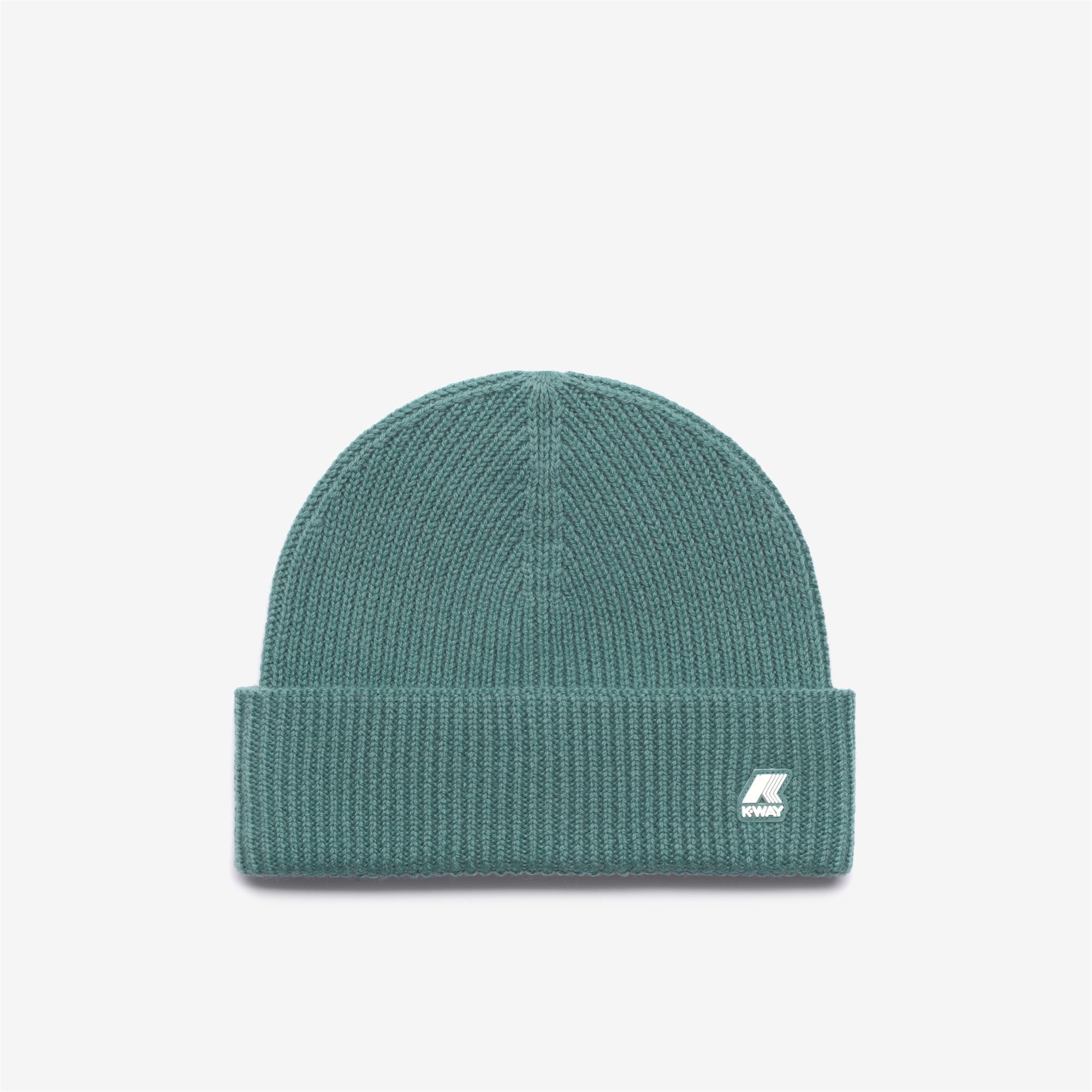 k-way-brice-cardigan-stitch-wool-bonnet-unisexe-green-acquamarina image 2