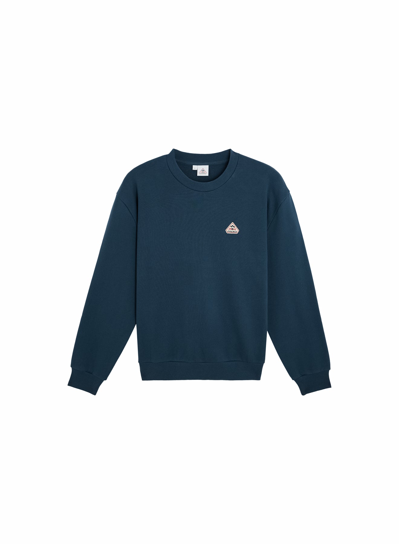 pyrenex-phase-sweat-col-rond-unisexe-bleu-azur-en-coton-bio image 5
