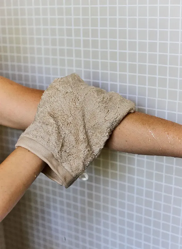 hana-set-de-2-gants-de-toilette-cru-600-g-m image 1