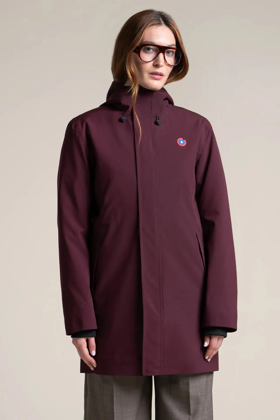 flotte-beaubourg-parka-imperm-able-bordeaux image 1