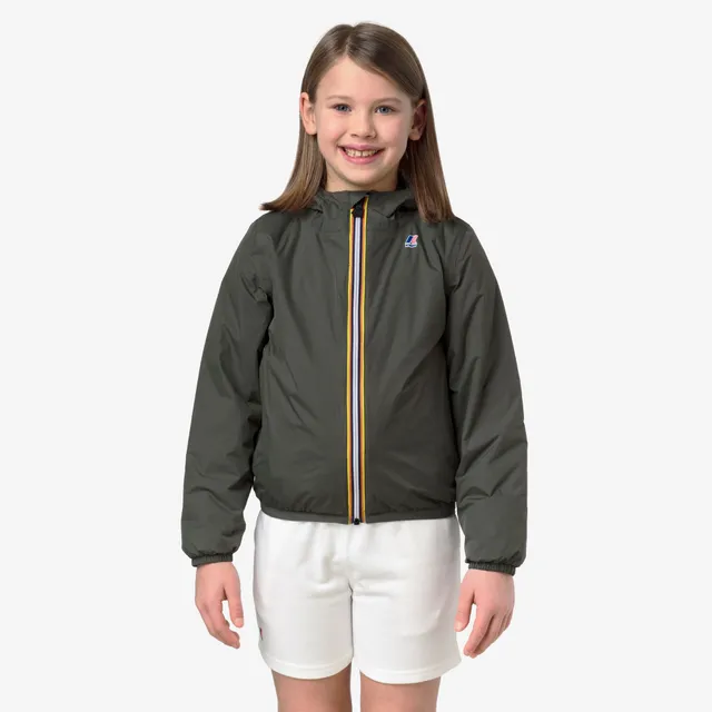 k-way-p-le-vrai-4-0-claude-warm-veste-milieu-enfant-unisexe-green-blackish image 1