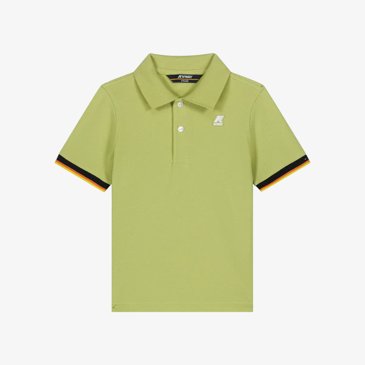 k-way-p-vincent-polo-gar-on-green-celery image 1