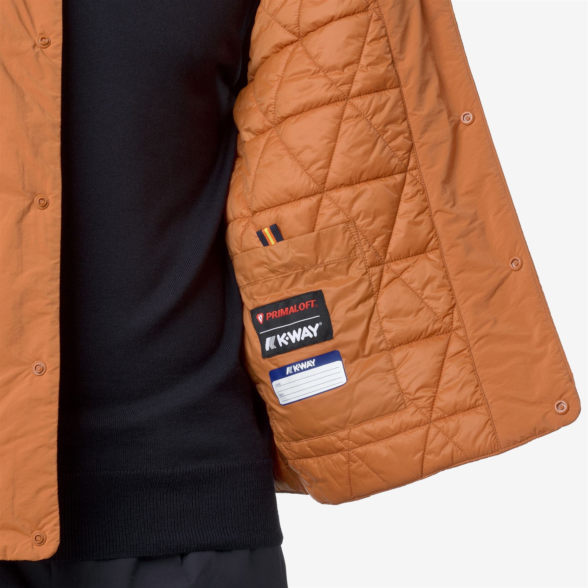 k-way-valty-plain-warm-gilet-homme-orange-adobe image 4