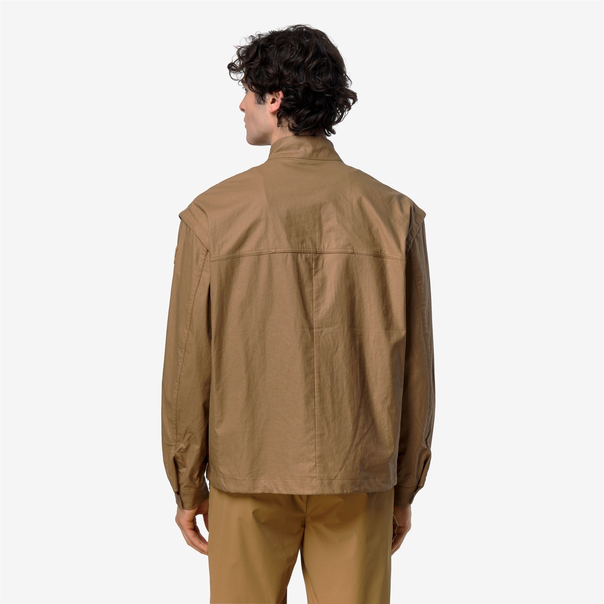 k-way-orian-natural-blend-veste-courte-homme-brown-bistre-combo image 3