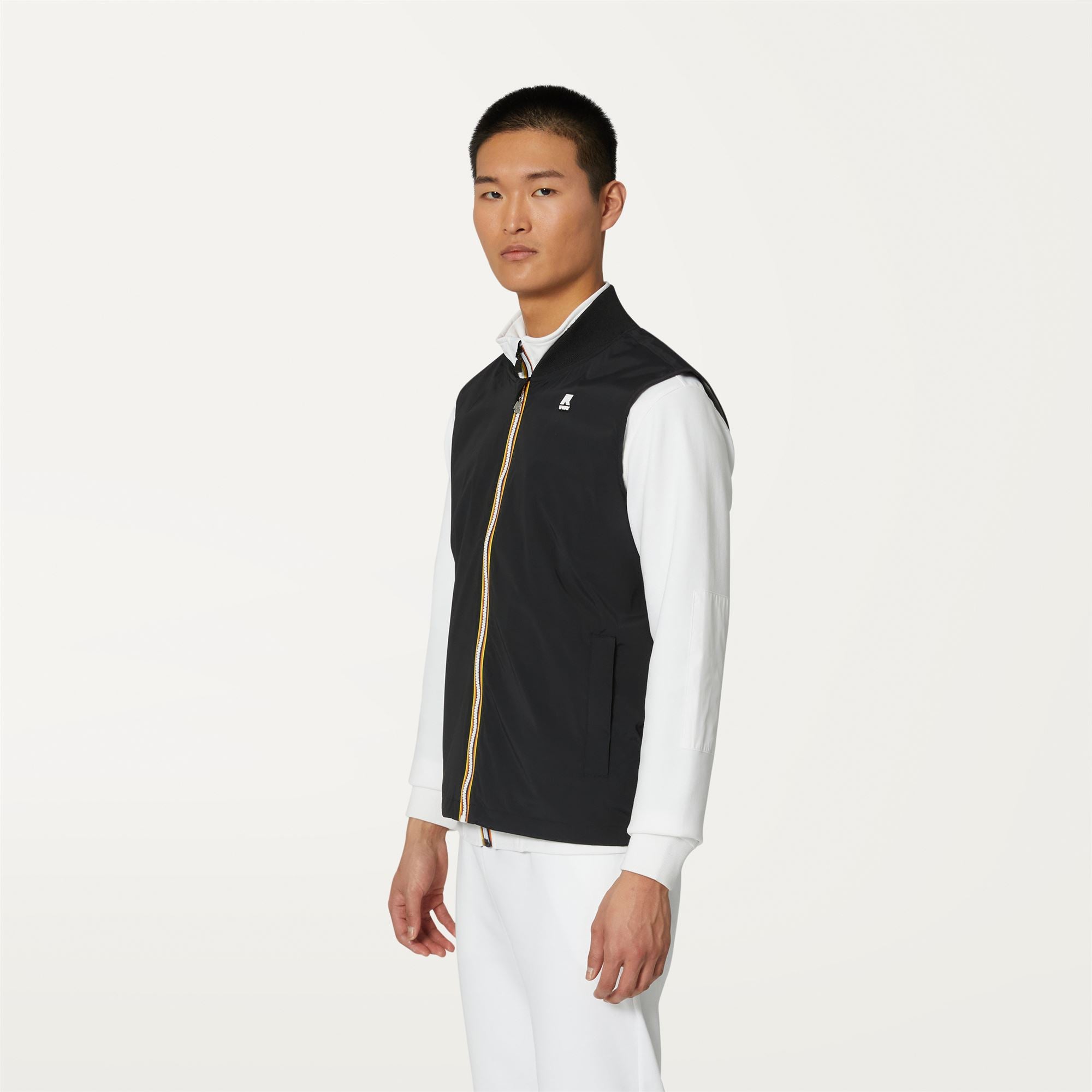 k-way-vally-stretch-nylon-jersey-veste-courte-homme-black-pure image 2