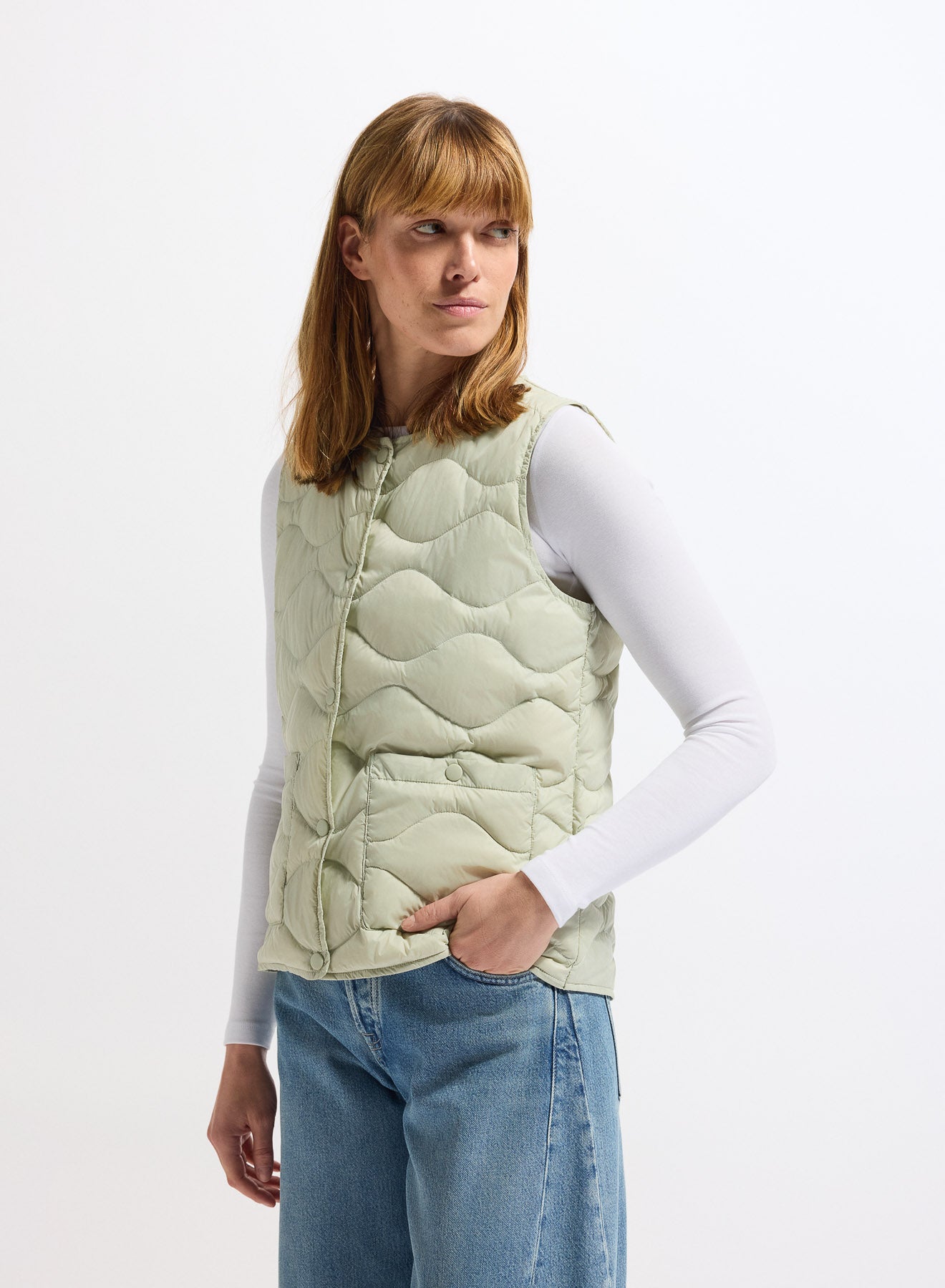 pyrenex-orite-vest-gilet-sans-manches-femme-verte-pastel-ultra-l-ger image 4