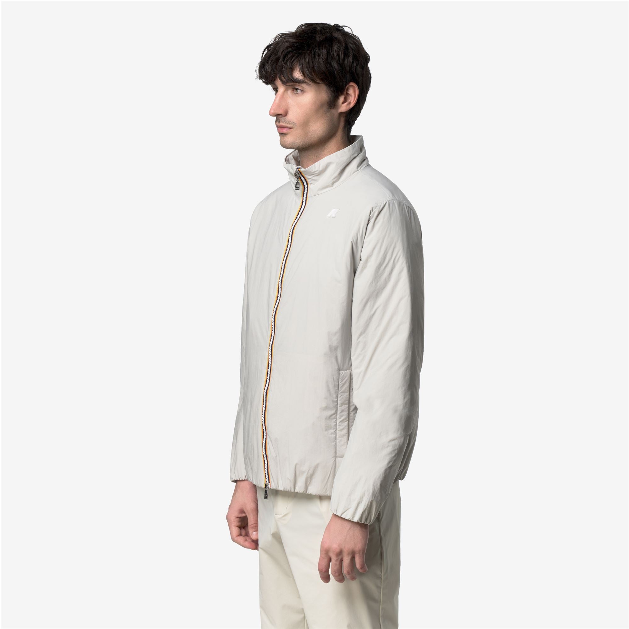 k-way-valentine-plain-warm-veste-court-homme-beige-lt image 2