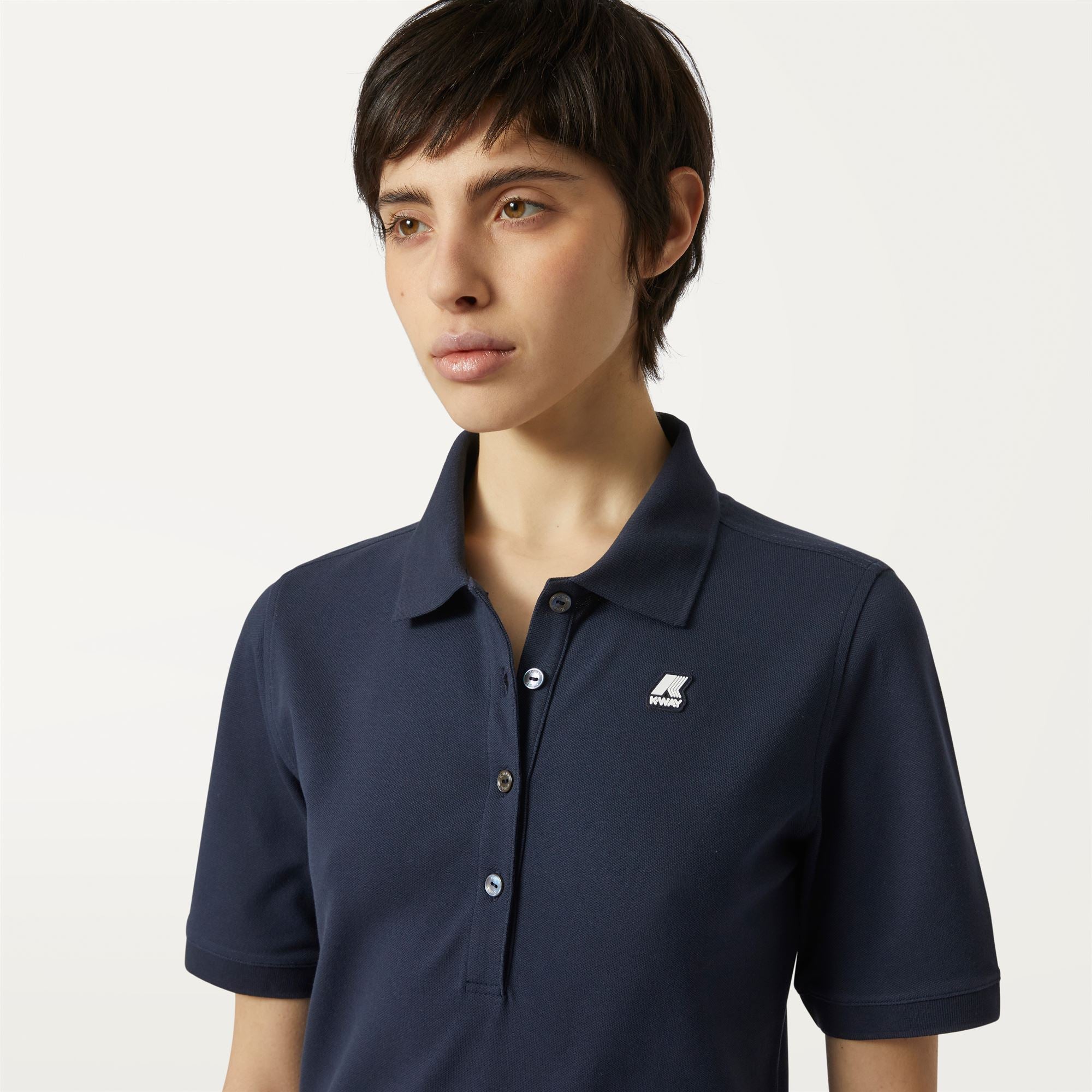 k-way-ali-polo-femme-blue-depth image 4