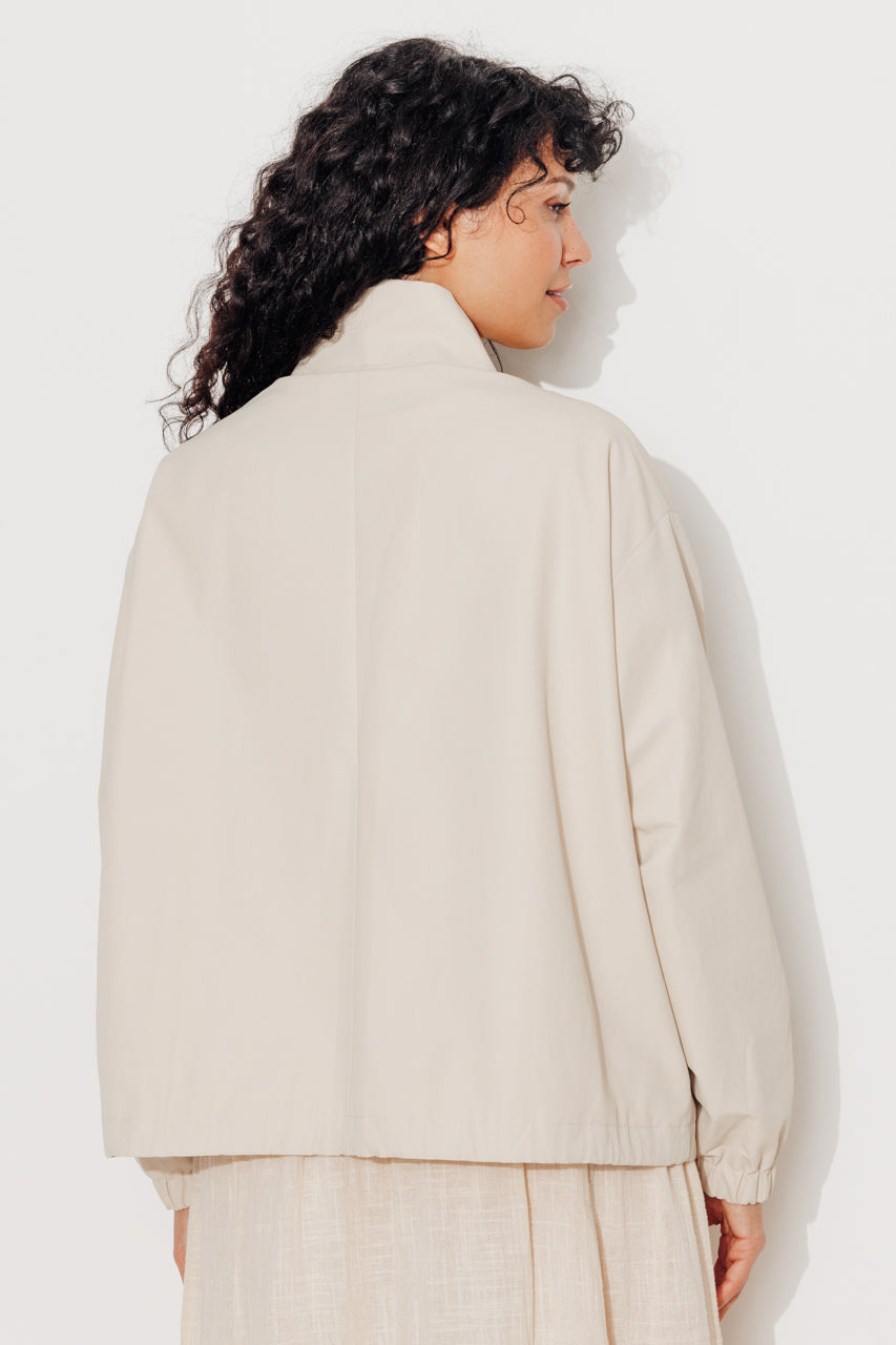 trench-coat-musa-blouson-oversize-coton-doubl-sable image 2