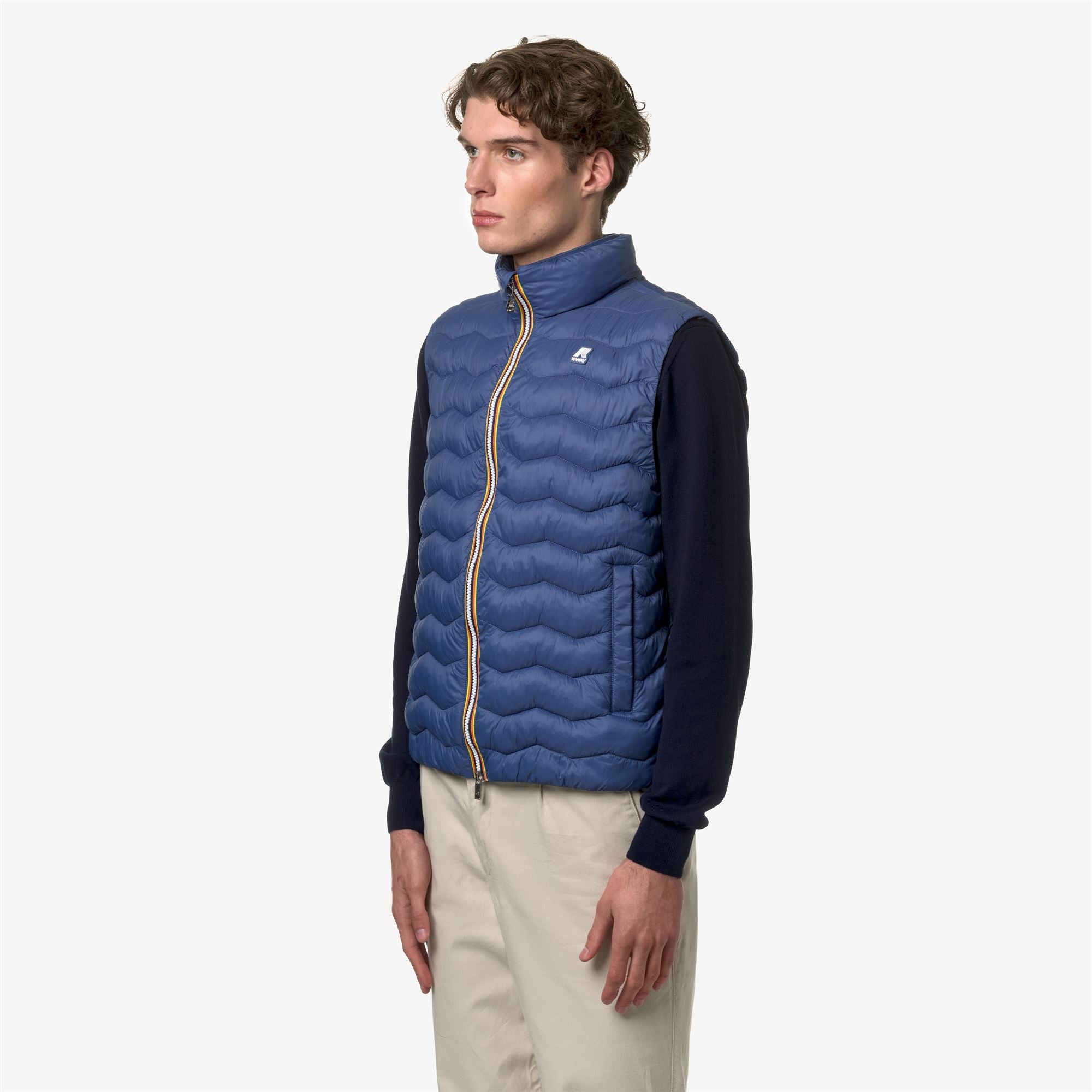 k-way-valen-quilted-warm-gilet-veste-homme-blue-fiord image 2