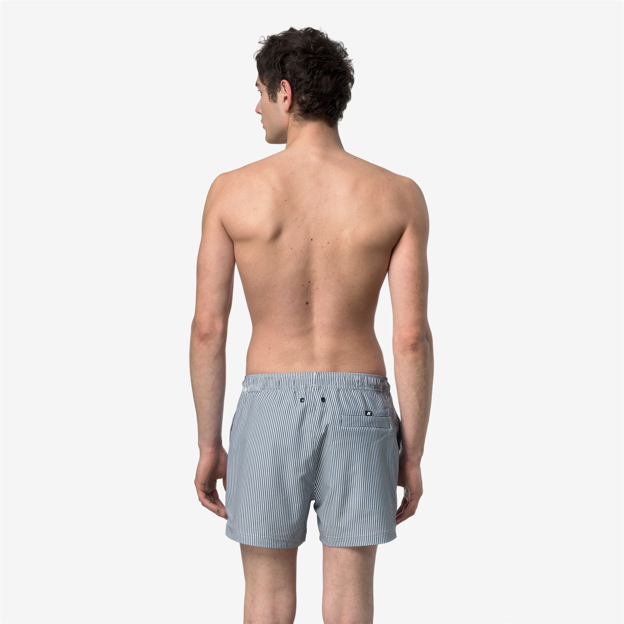 k-way-hazel-mid-stripes-maillot-bain-homme-white-blue-depth image 3
