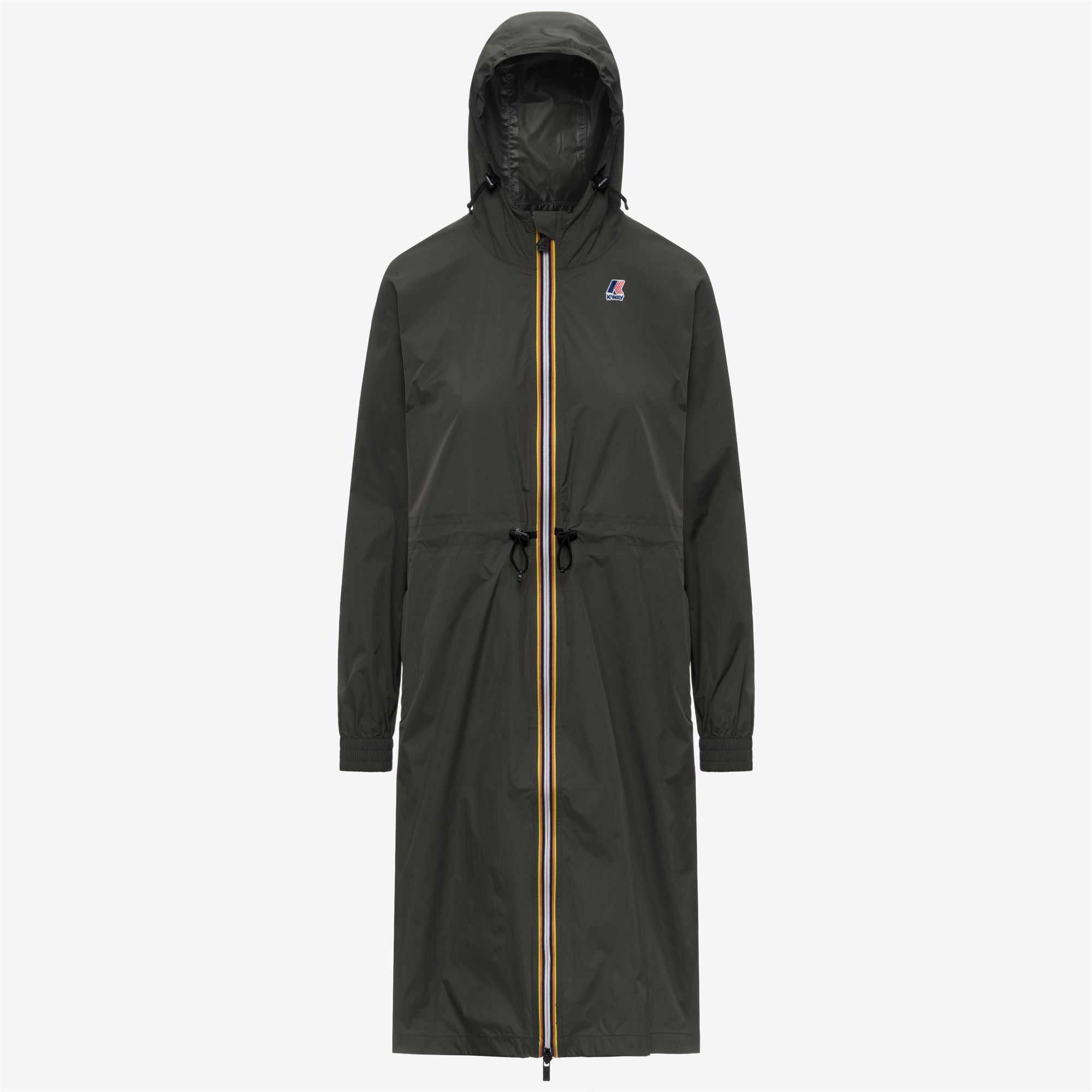 k-way-le-vrai-4-0-delia-veste-longue-3-4-femme-green-blackish image 5