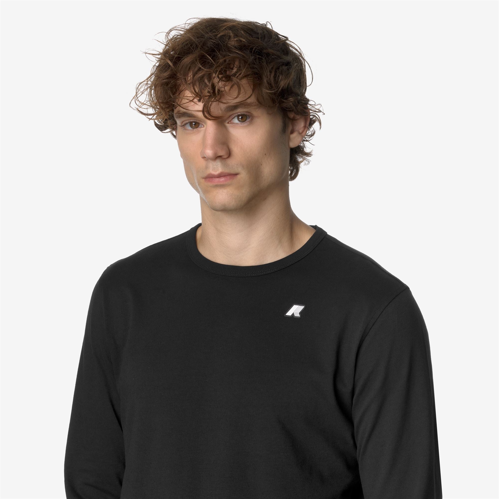 k-way-elmer-js-peach-t-shirt-manches-longues-homme-black-pure image 4