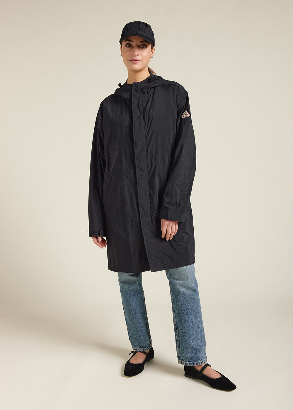 pyrenex-torrent-2-coupe-vent-long-capuche-unisexe-black image 3