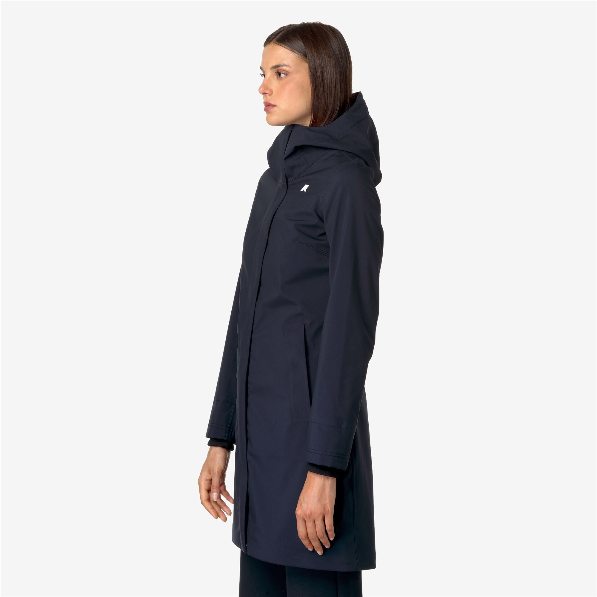k-way-stephy-bonded-veste-3-4-femme-blue-depth image 2